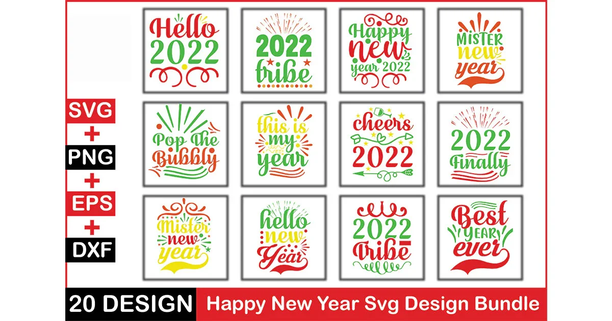 New Year 20 SVG Bundle
