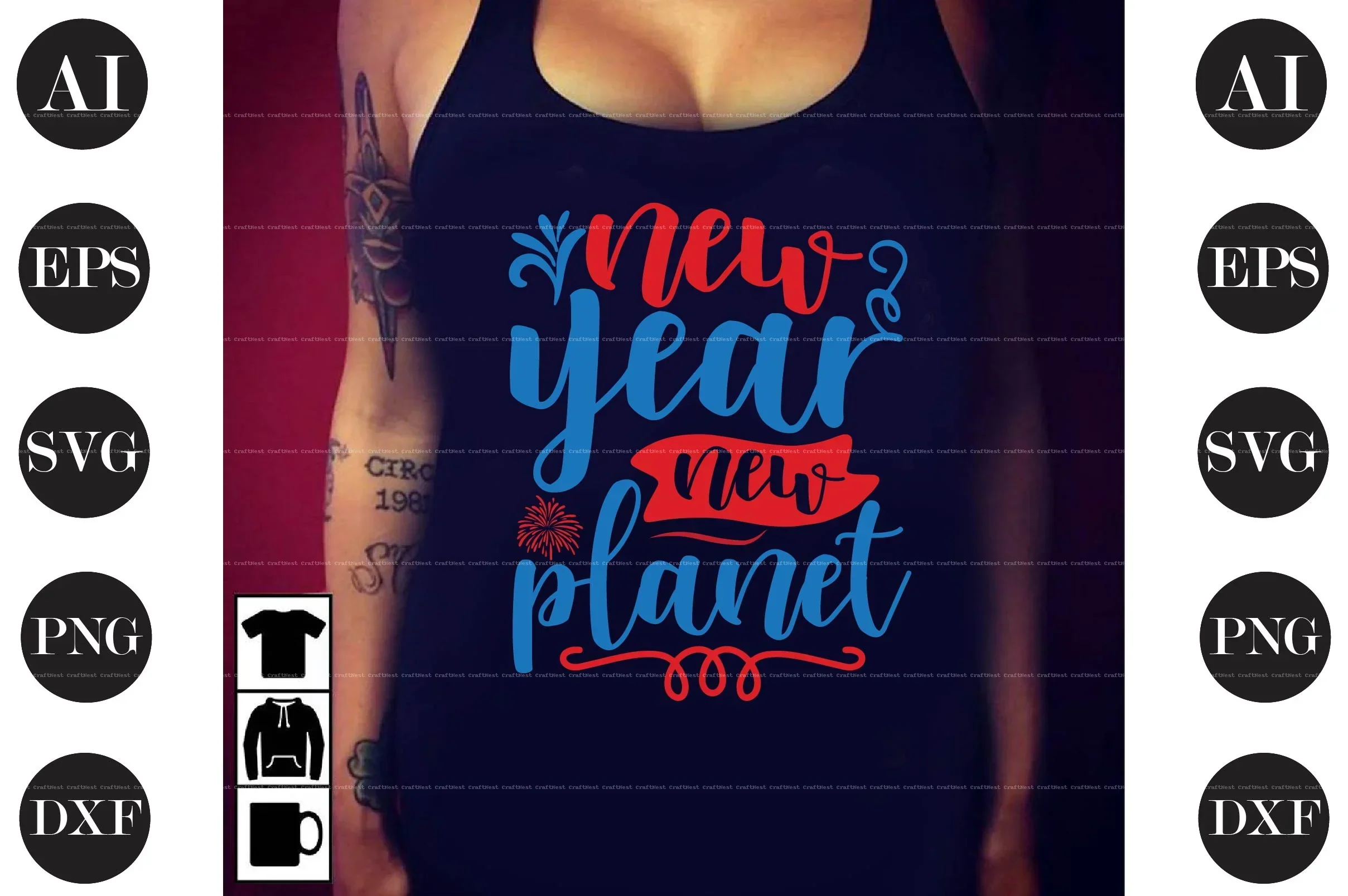 New Year Design SVG Bundle - Image 4