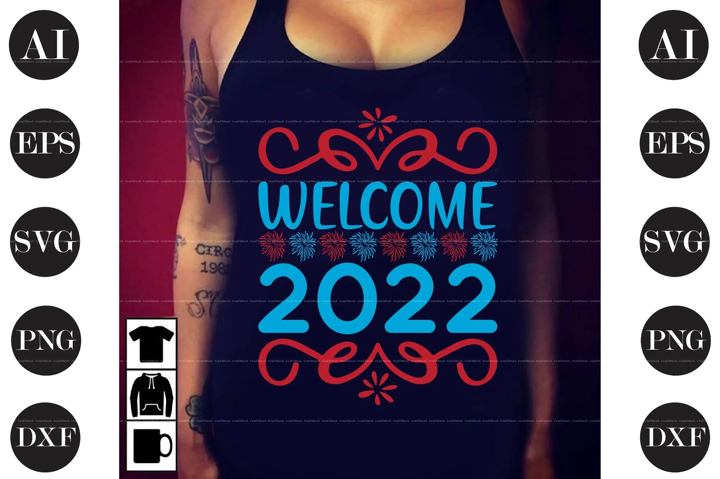 New Year Design SVG Bundle - Image 6