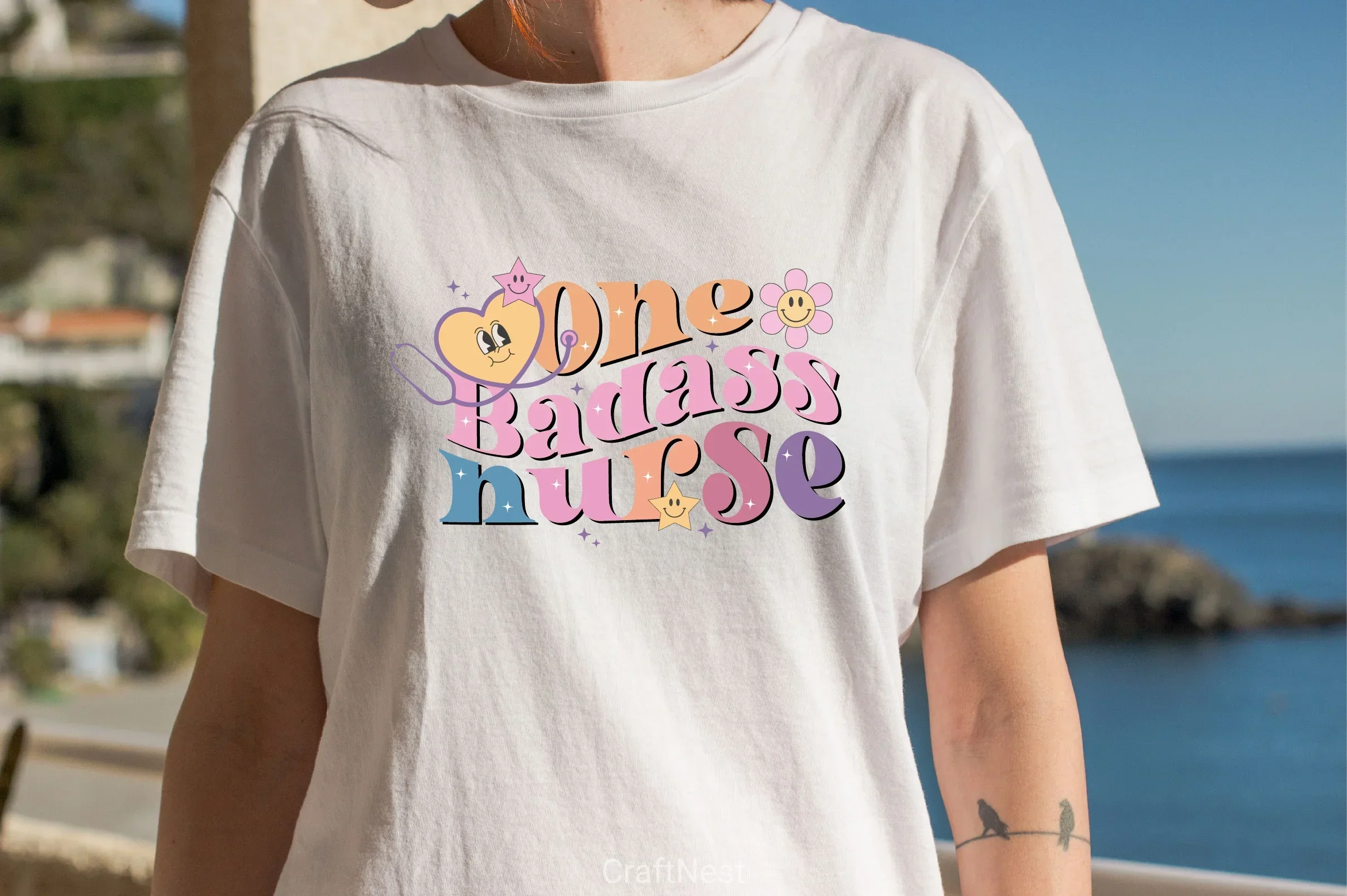 One Badass Nurse SVG Bundle - Image 2