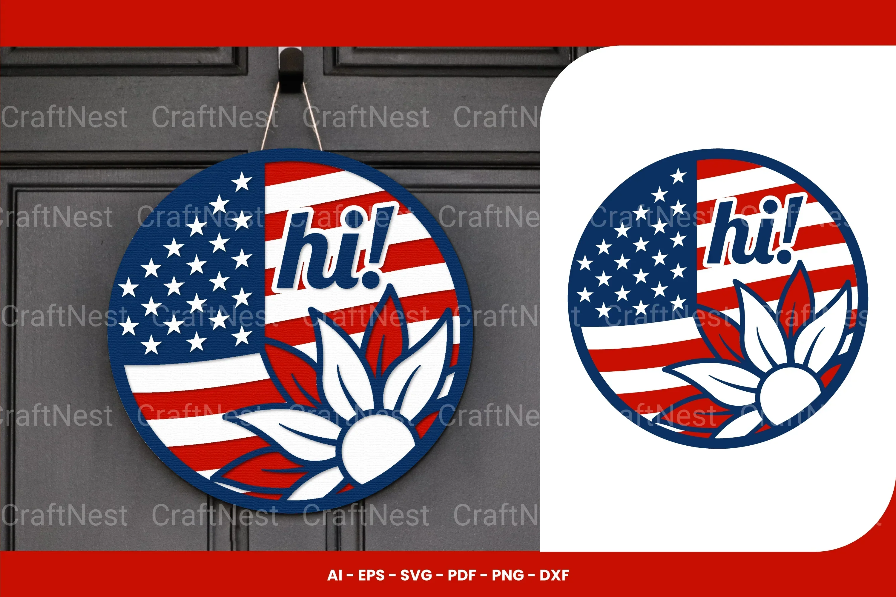 Patriotic Sign Laser Cut SVG Bundle