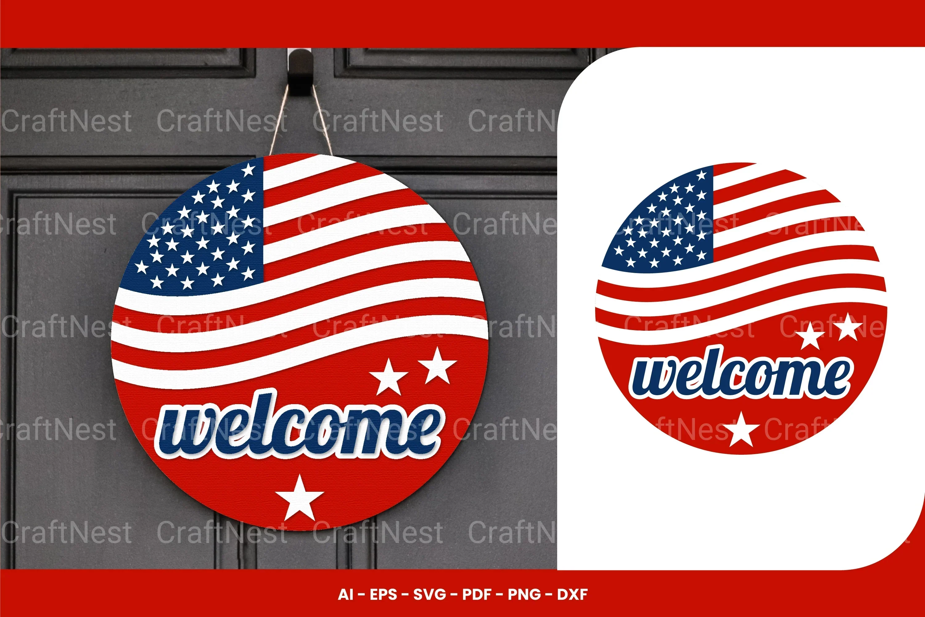 Patriotic Sign Laser Cut SVG Bundle