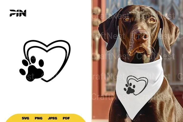 Paw Heart SVG Bundle