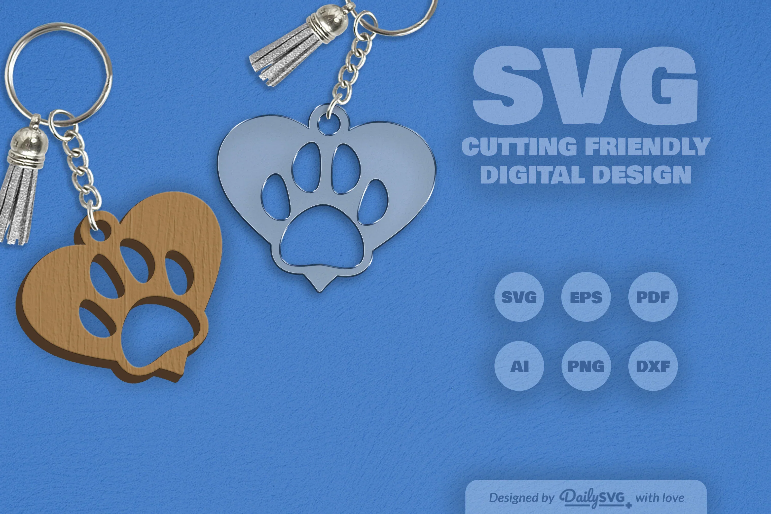 Paw SVG Bundle for Crafting - Image 2
