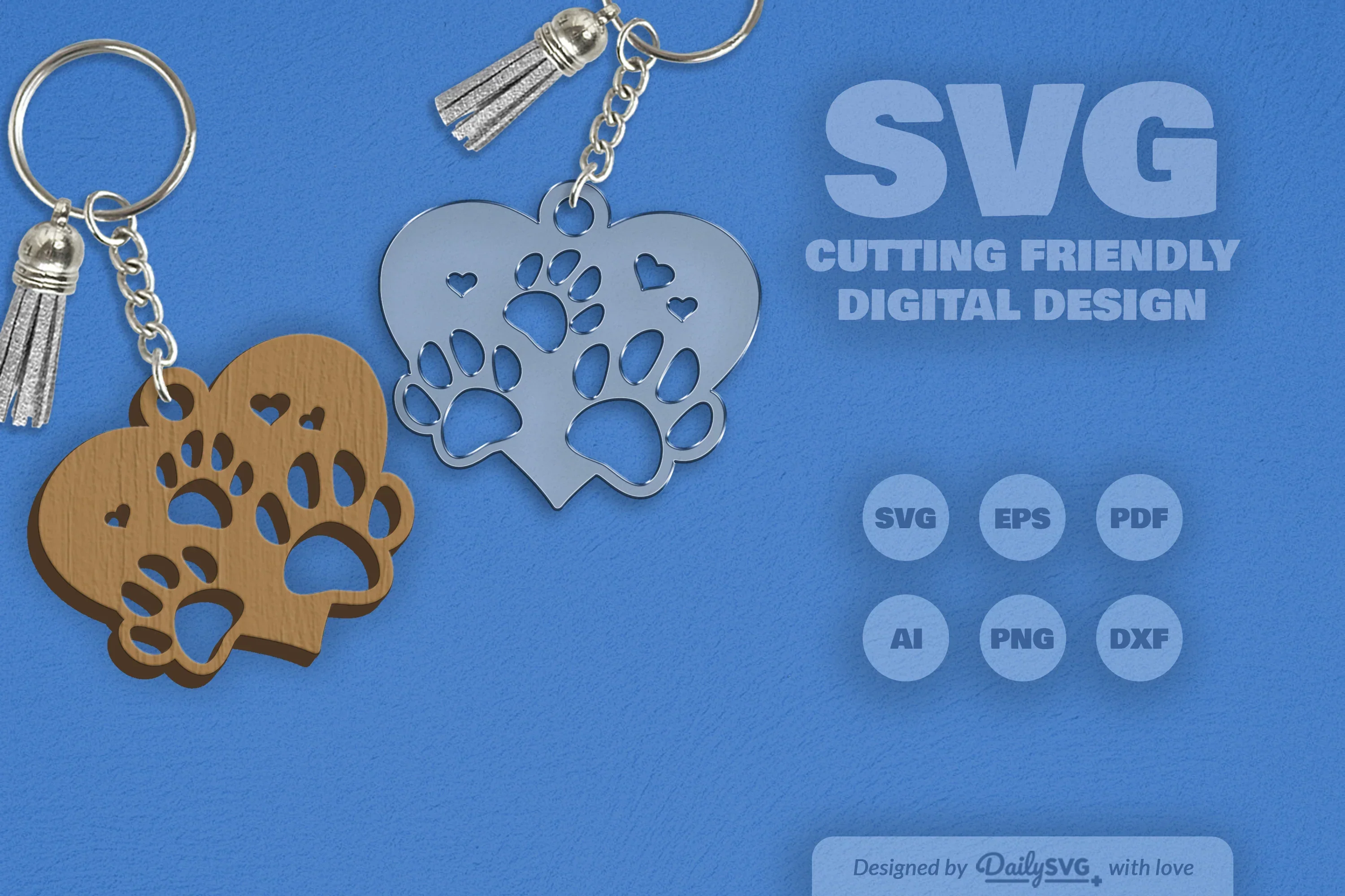 Paw SVG Bundle for Crafting - Image 2
