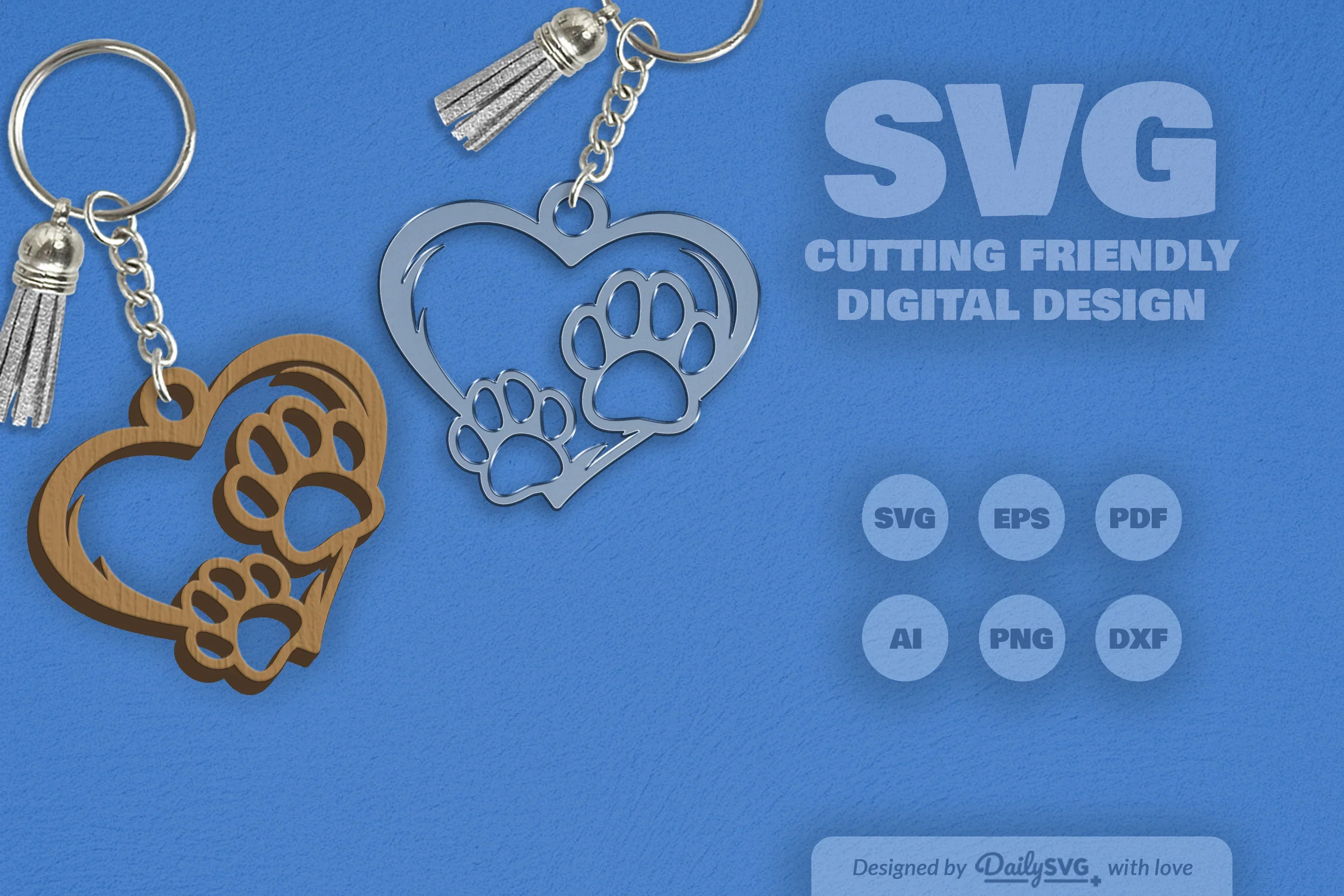 Paw SVG Bundle for Crafting - Image 2