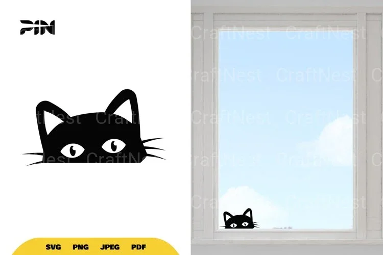 Peeking Cat SVG Bundle