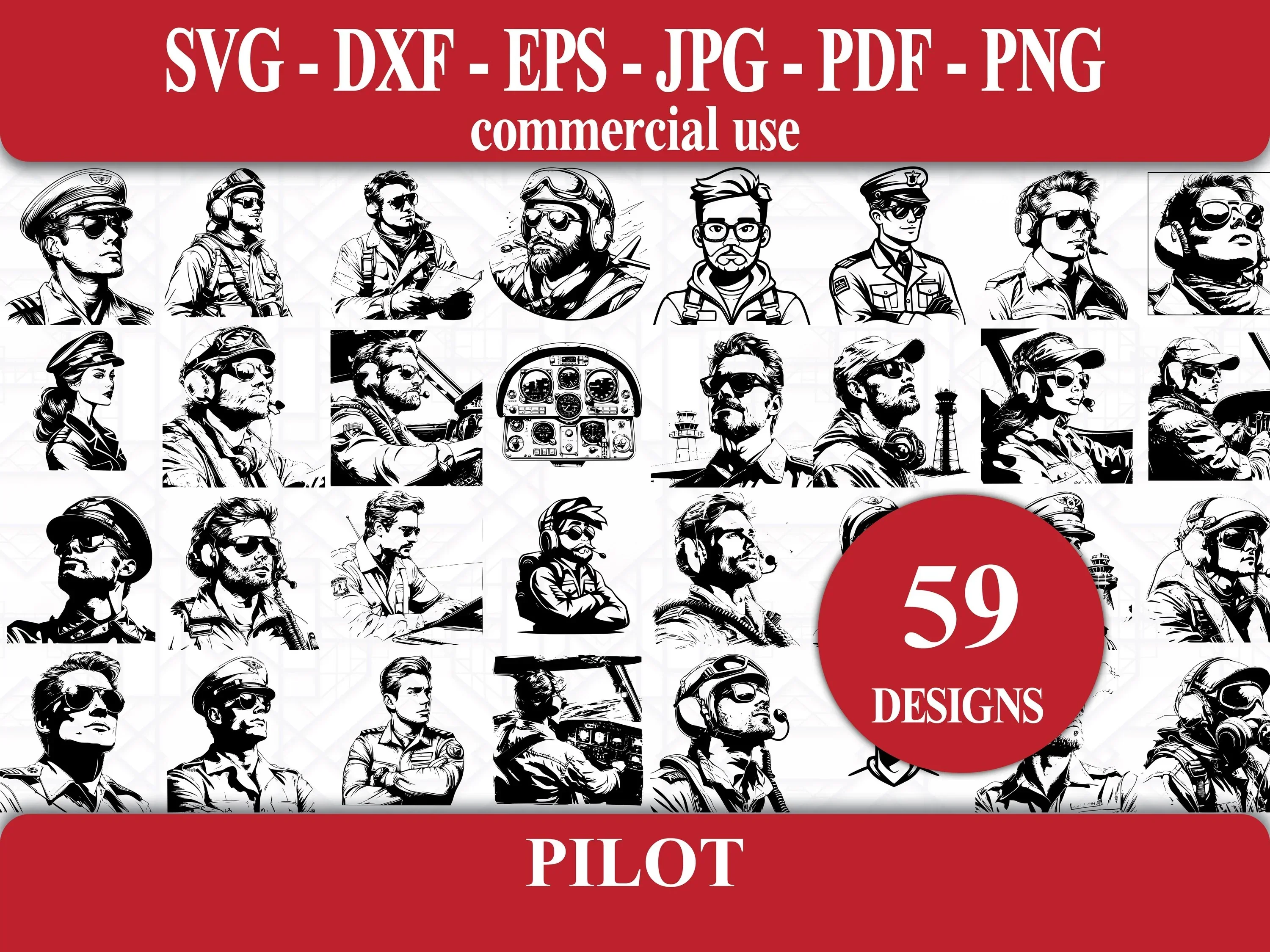 Pilot SVG Bundle