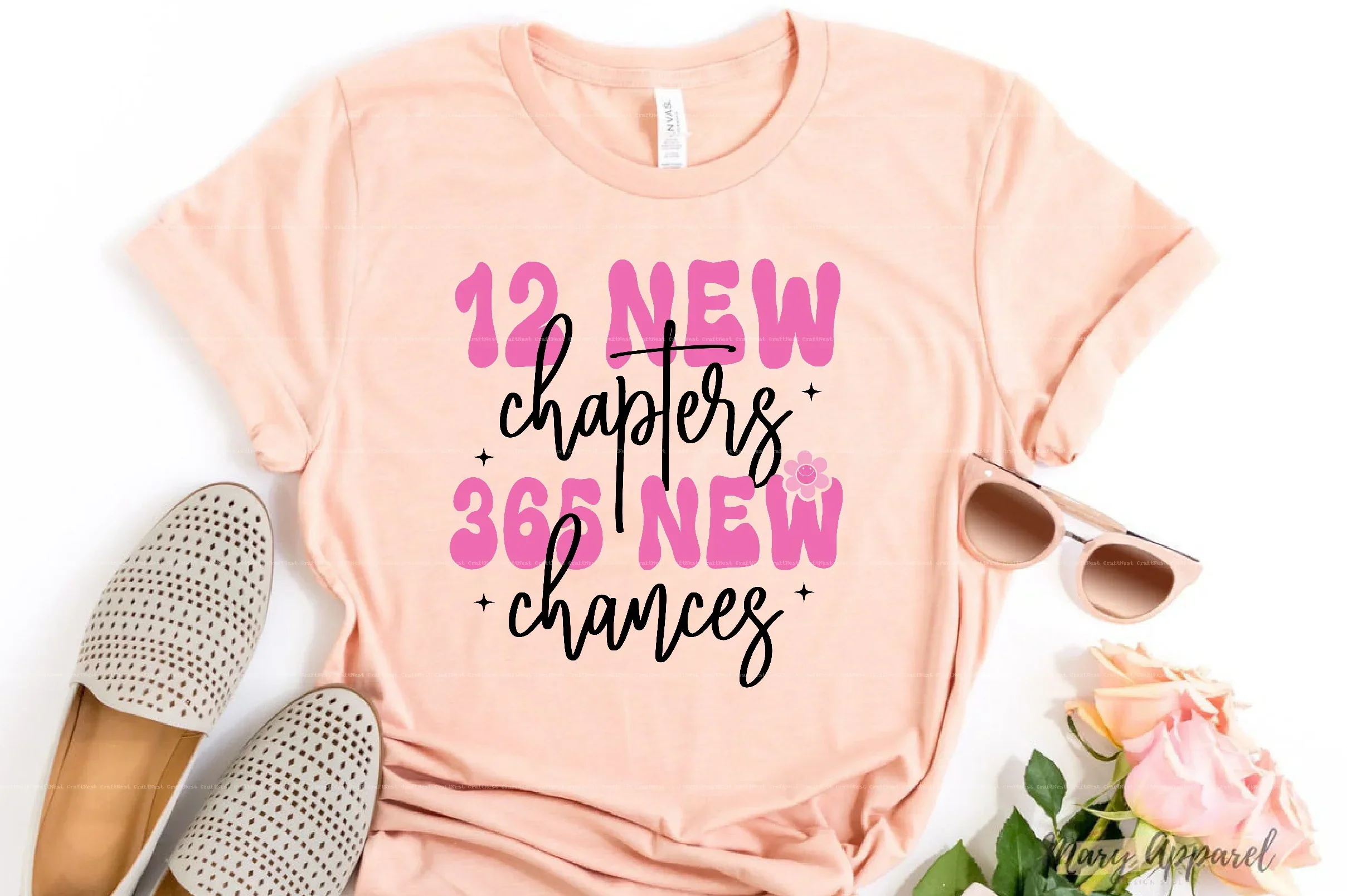 Pink New Year SVG Bundle - Image 3