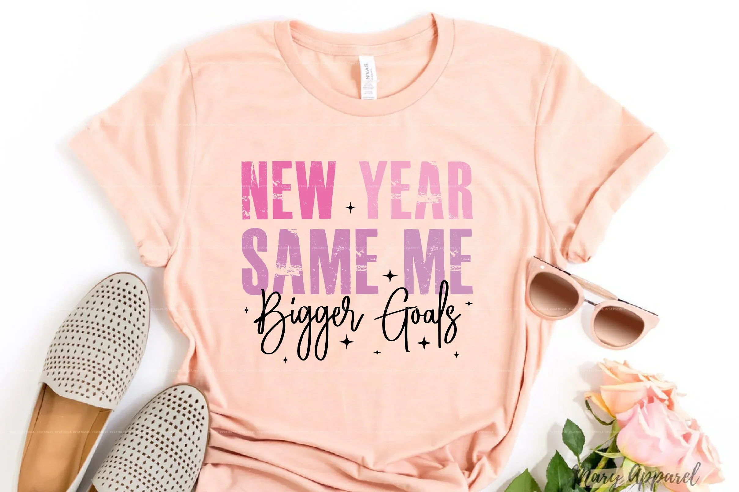 Pink New Year SVG Bundle - Image 4