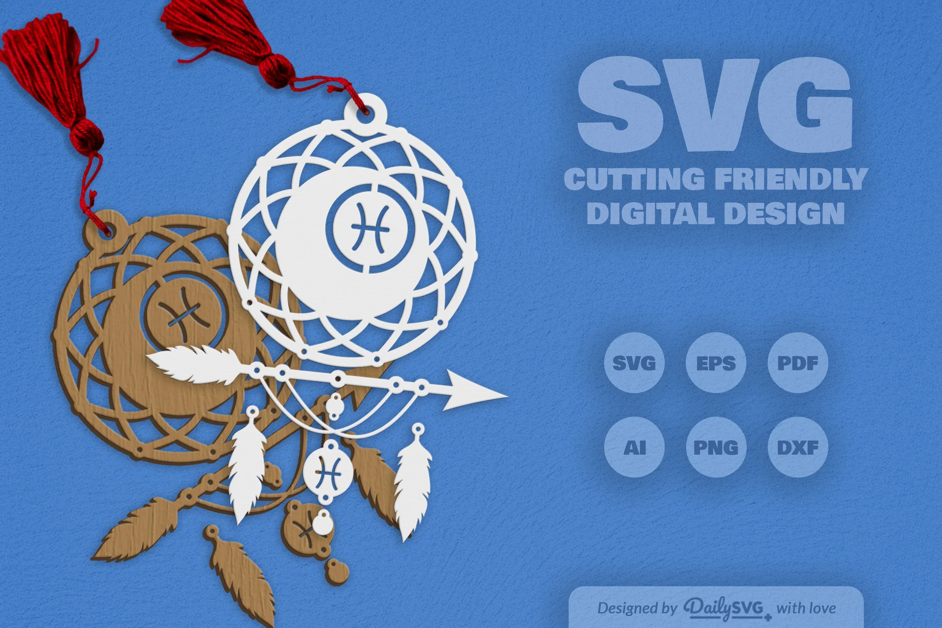 Pisces Dream Catcher Set SVG Bundle - Image 2