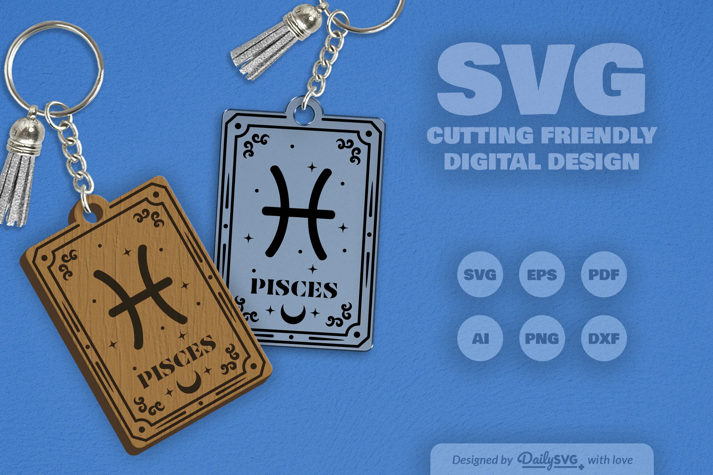 Pisces Zodiac SVG Bundle for Crafting - Image 2