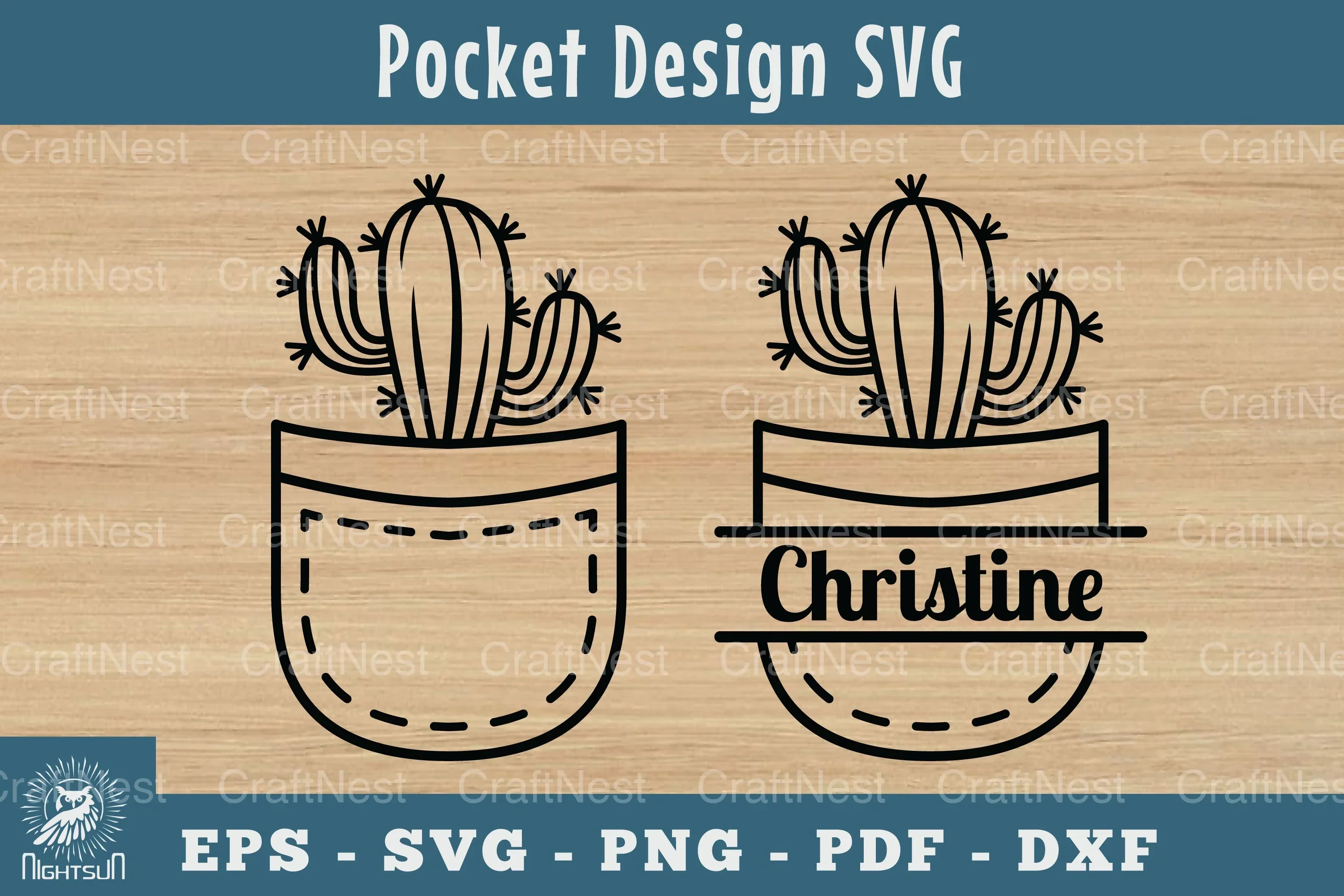 Plant in Pocket Silhouette Clipart Bundle