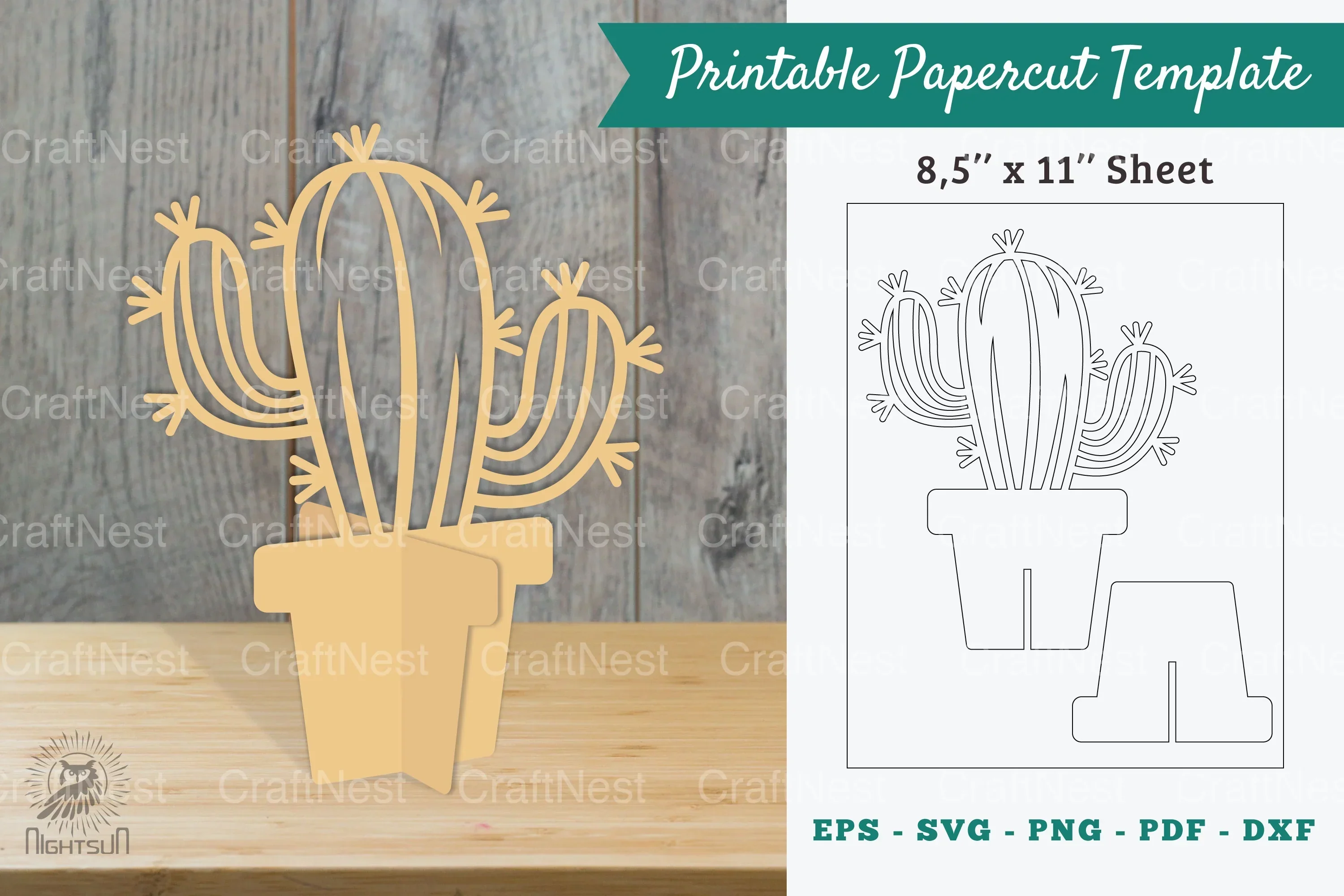 Plant Printable Cut Template Bundle