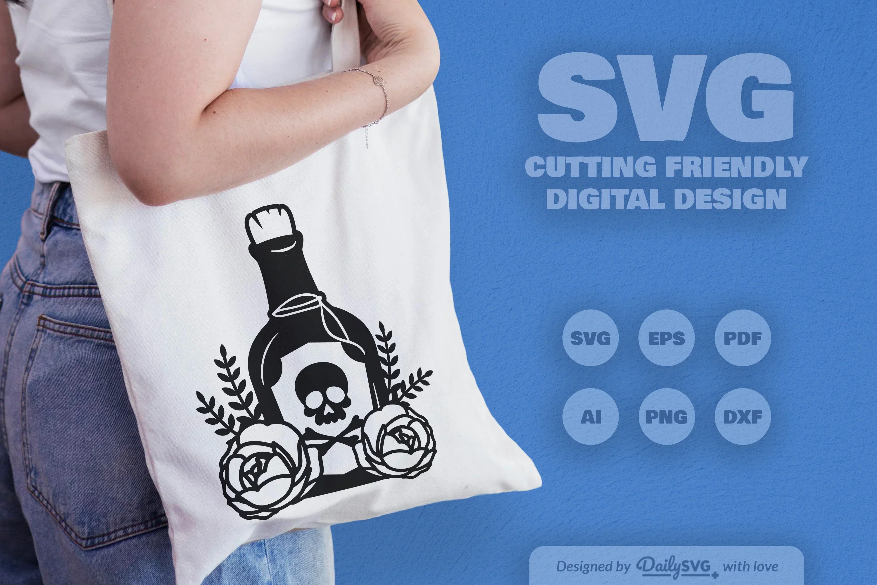 Poison Bottle with Roses Halloween SVG Bundle - Image 4