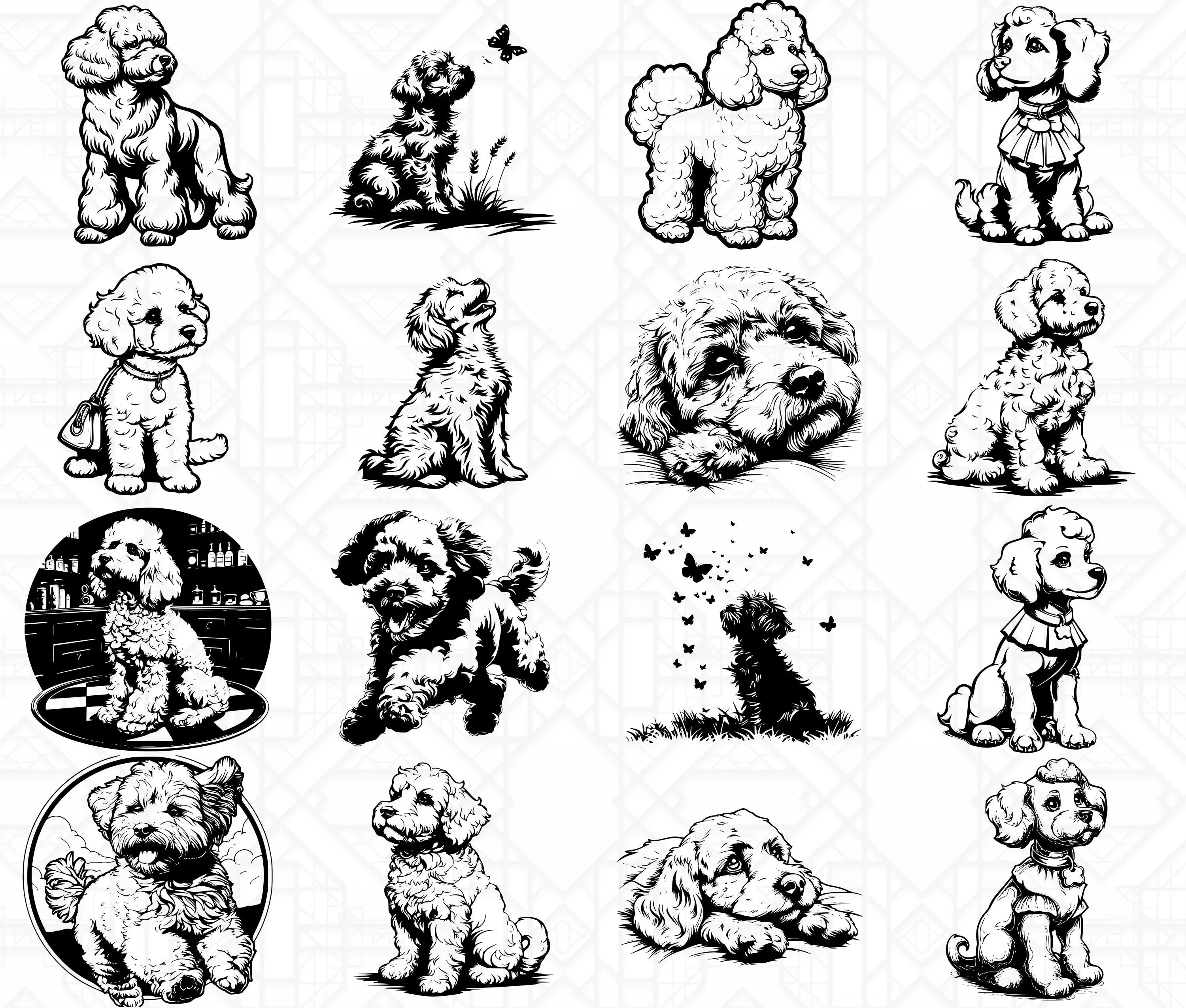Poodle Dog SVG Bundle - Image 5