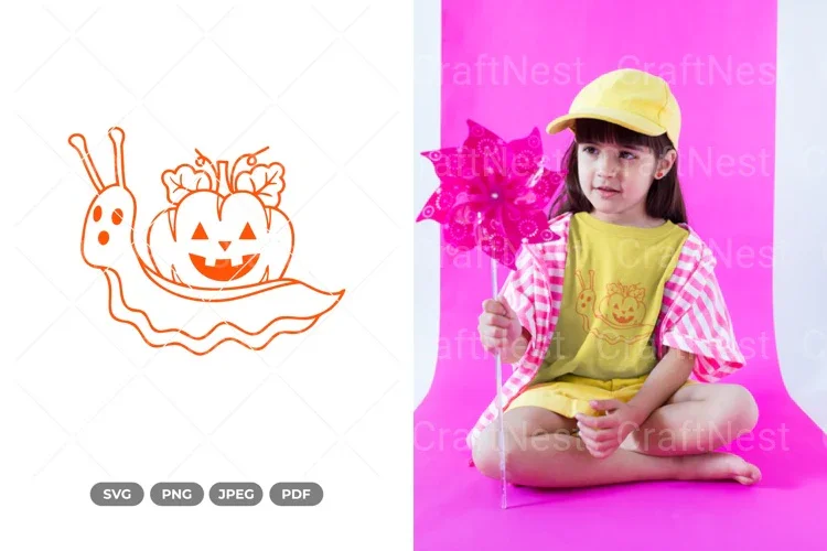 Pumpkin Snail Clipart Bundle