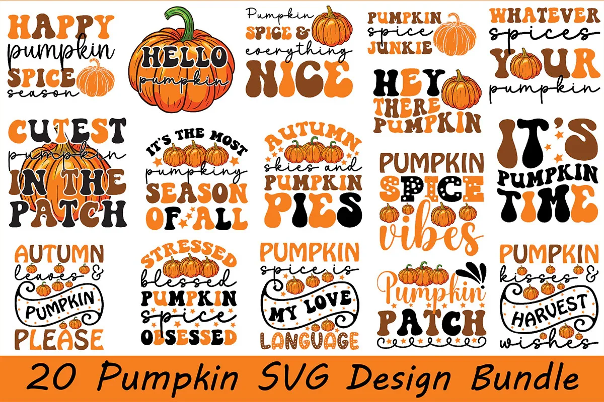 Pumpkin SVG Bundle