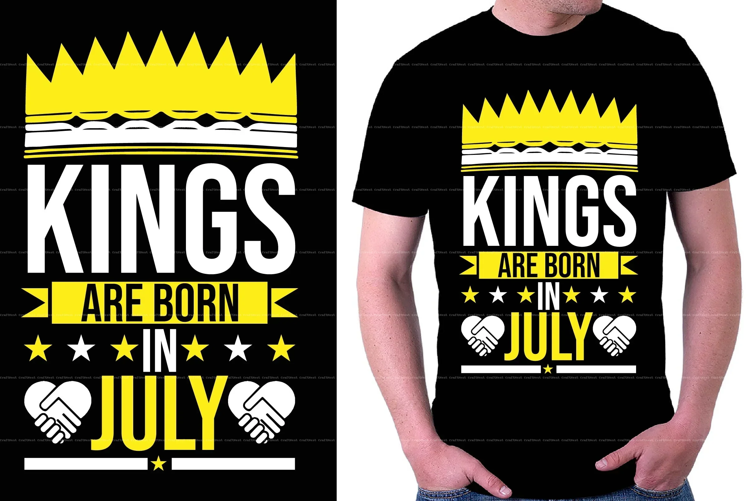 Queens and Kings T-Shirt Design SVG Bundle - Image 7