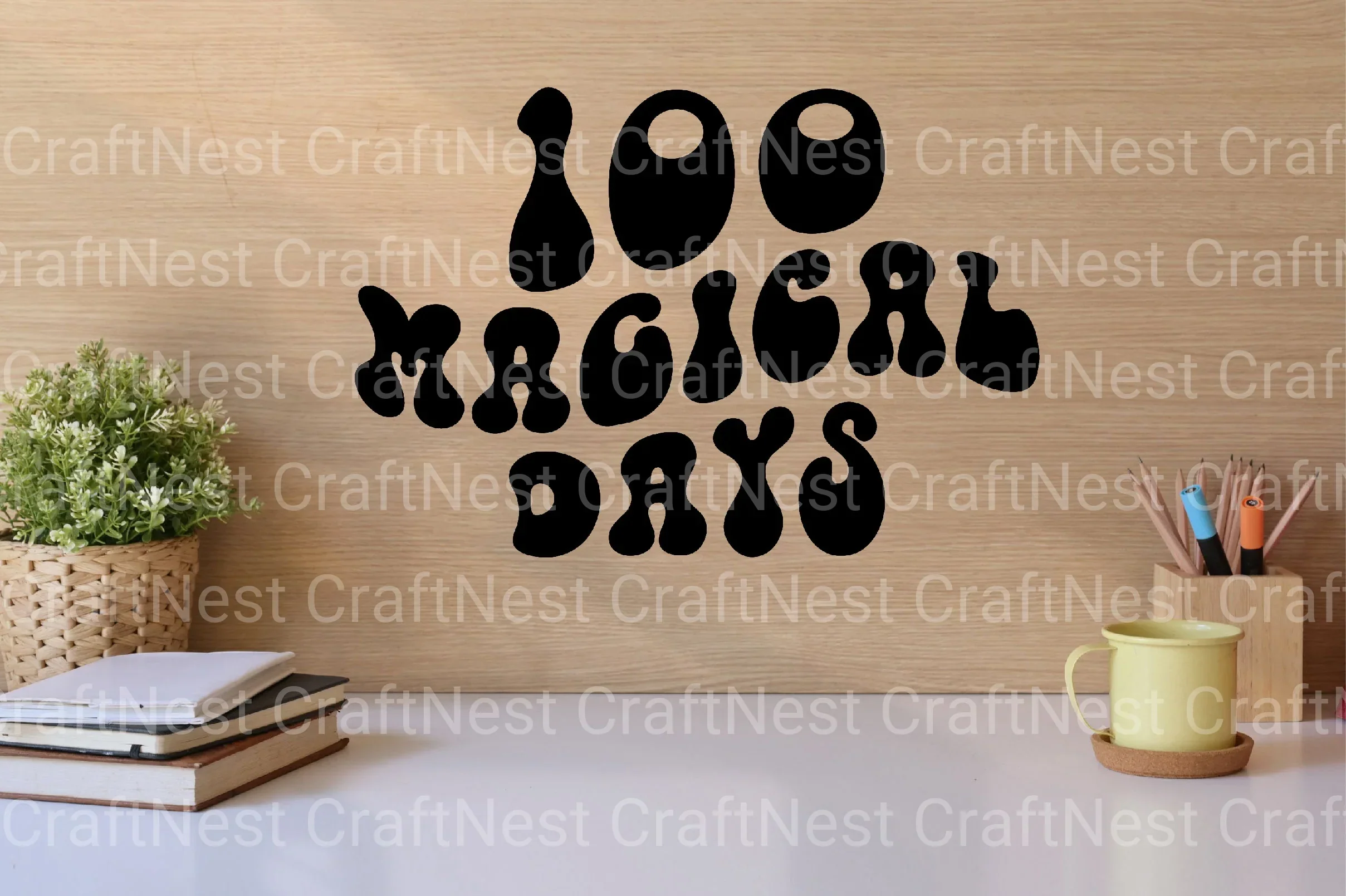 Retro 100 Days of School SVG Bundle - Image 7