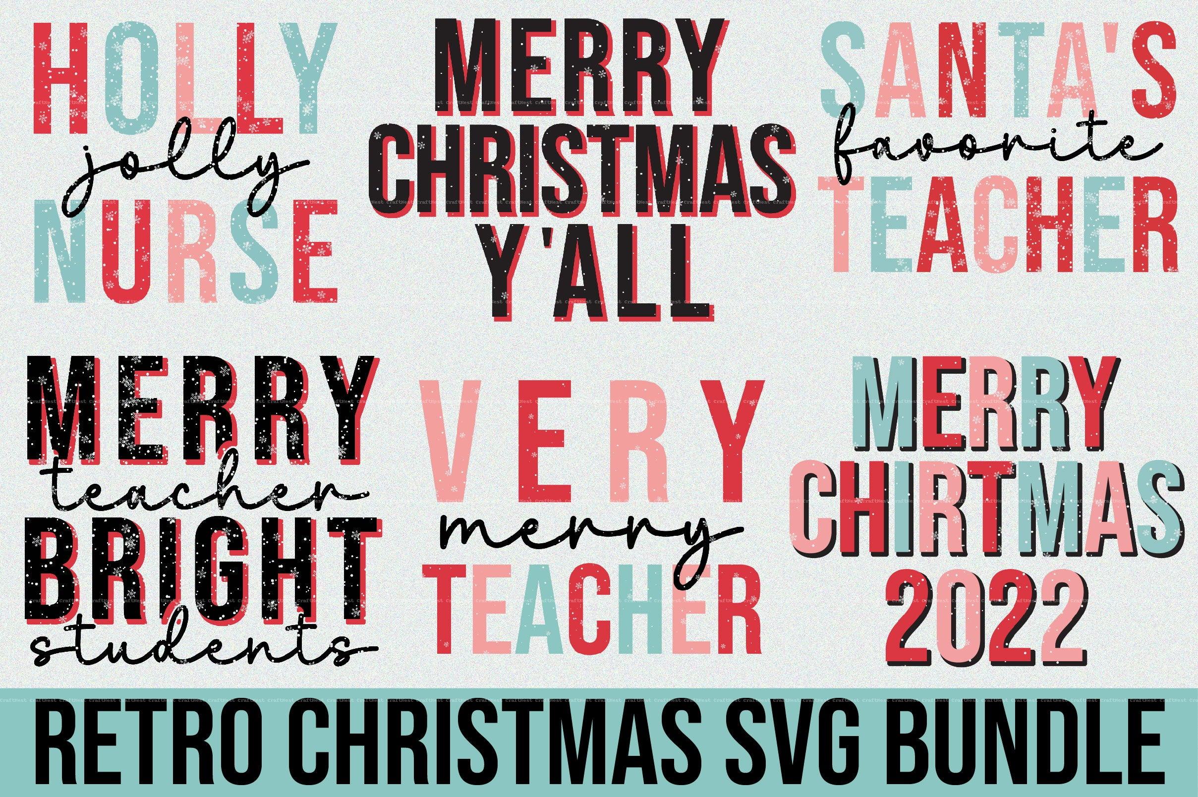 Retro Christmas SVG Bundle