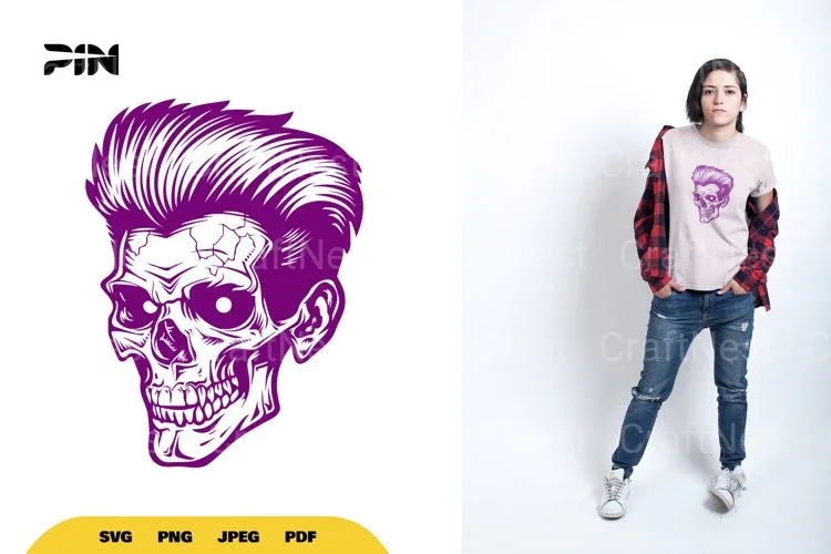 Retro Skull Halloween SVG Bundle