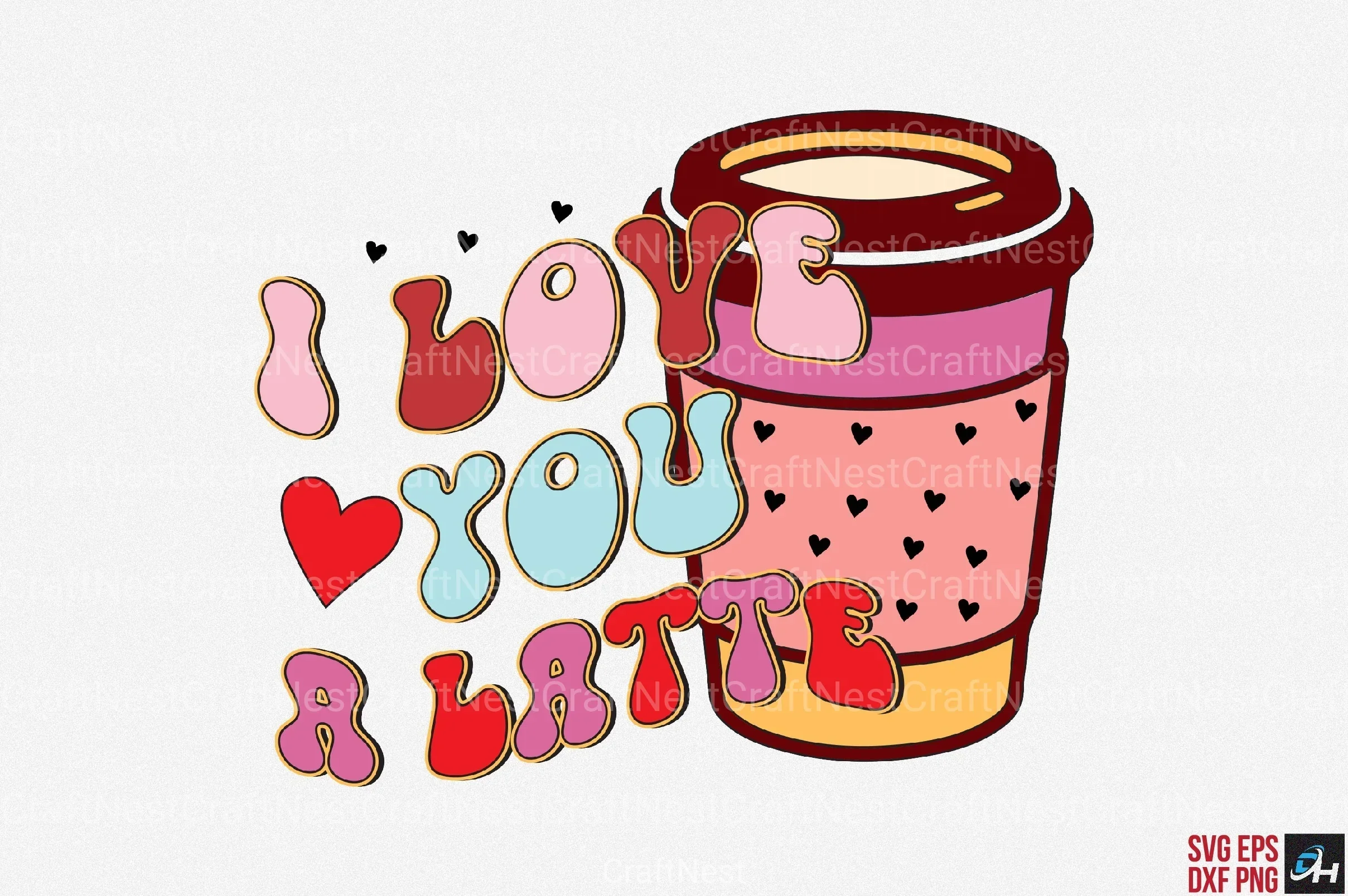 Retro Valentine's Day Design Bundle - Image 3