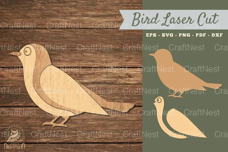 Robin Bird Laser Cut Decoration Clipart Bundle