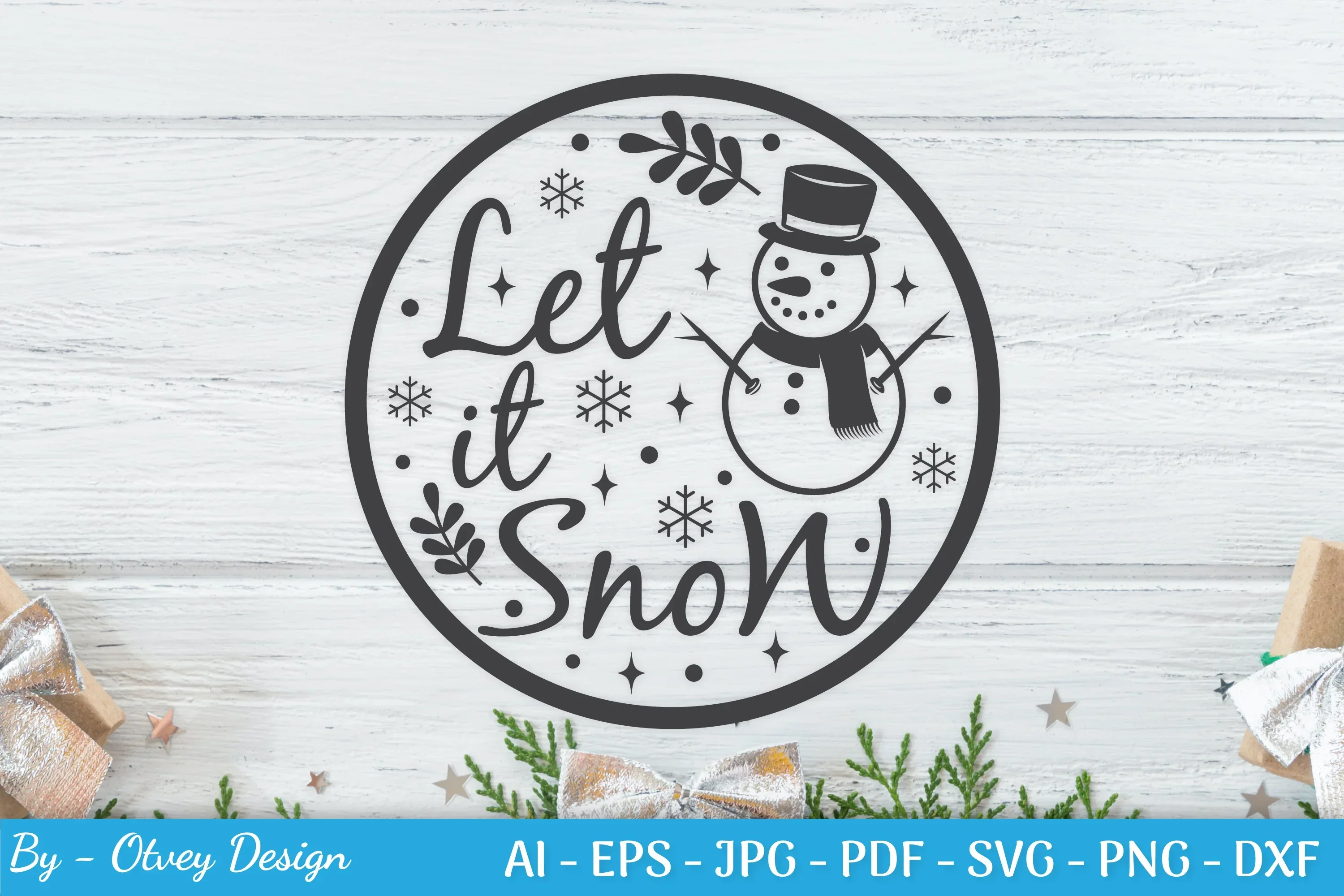 Round Christmas Ornaments SVG Bundle for Cricut