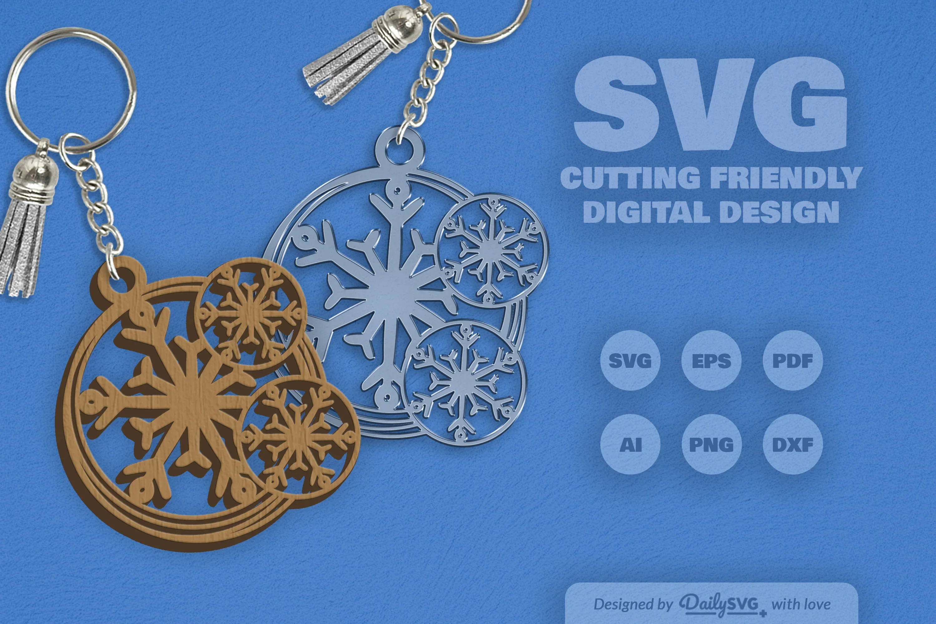 Round Snowflake SVG Bundle - Image 2