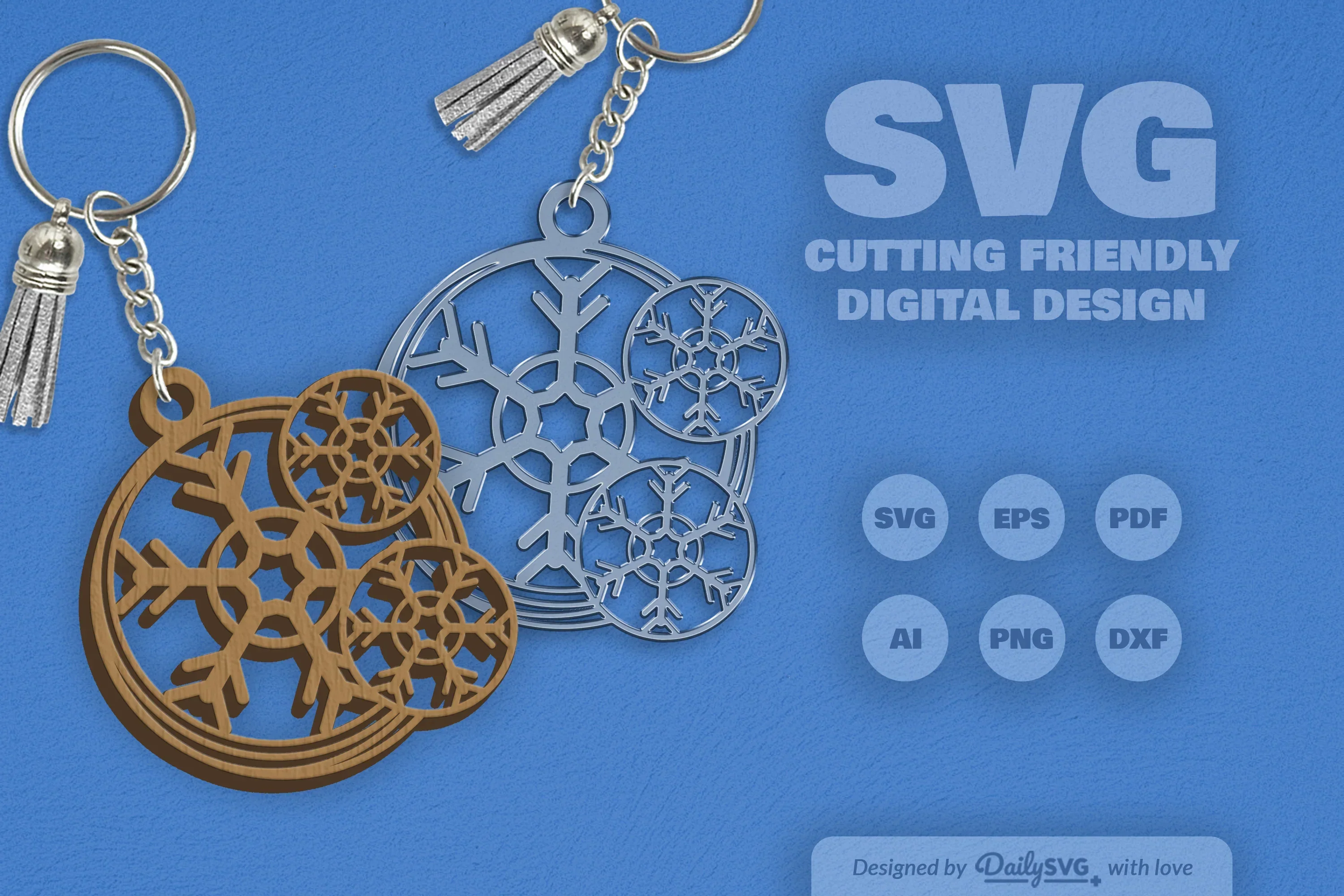 Round Snowflake SVG Bundle - Image 2