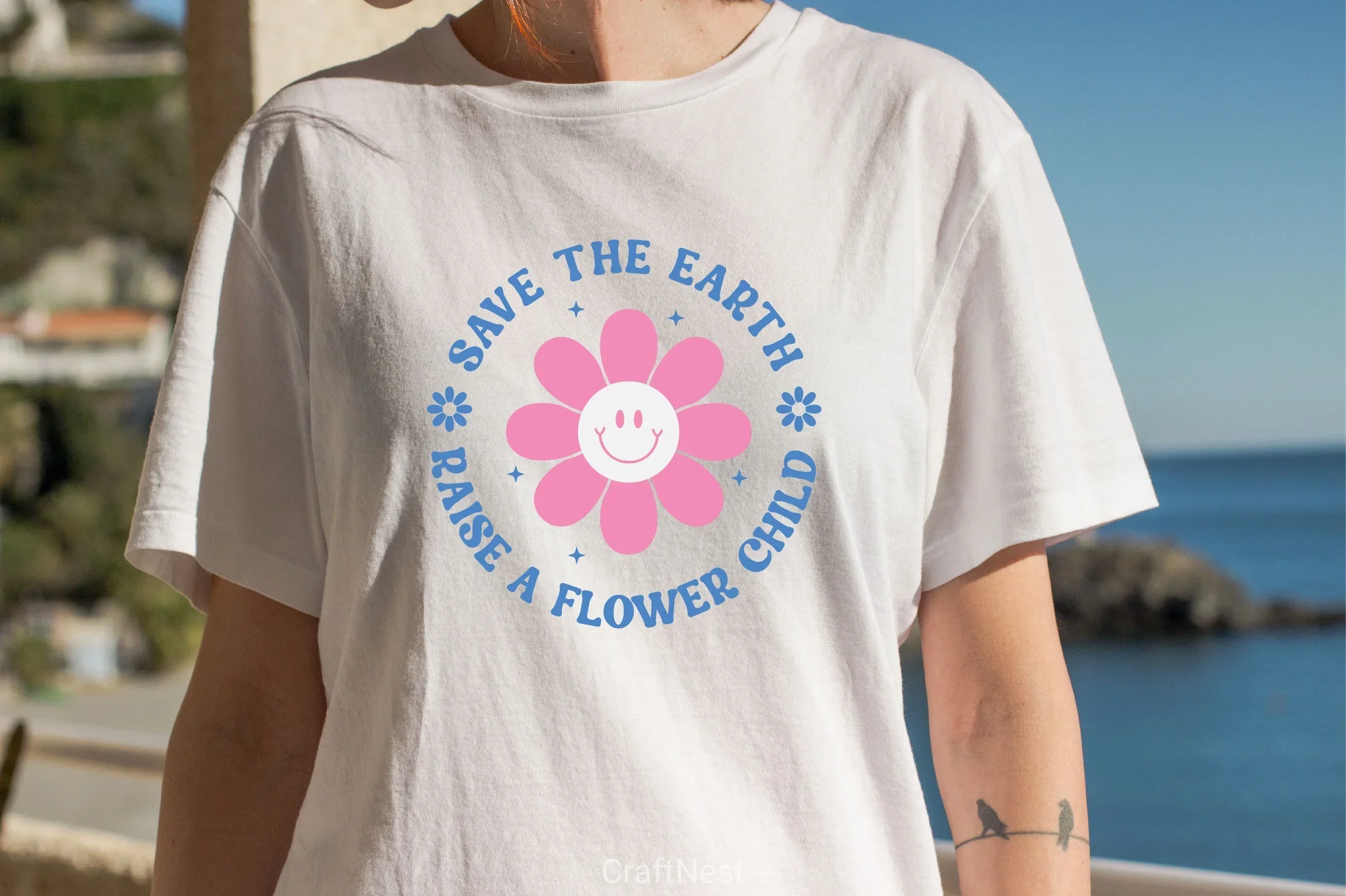 Save The Earth Raise A Flower Child SVG Bundle - Image 2