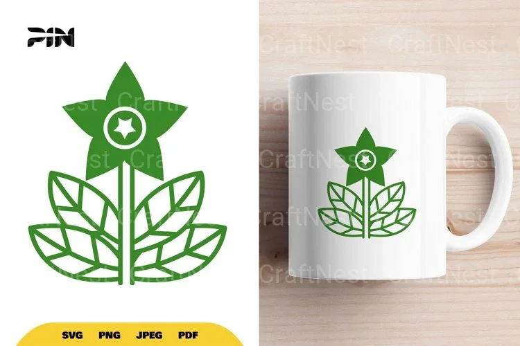 Scandinavian Flower Element Clipart Bundle