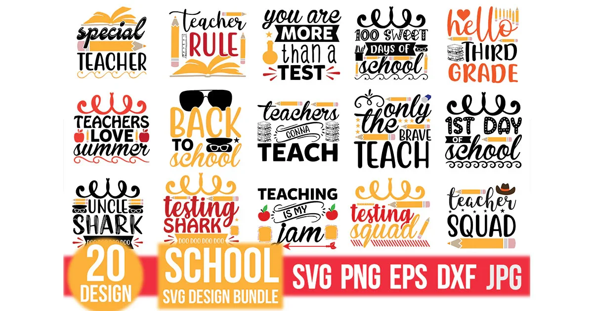 School SVG Bundle