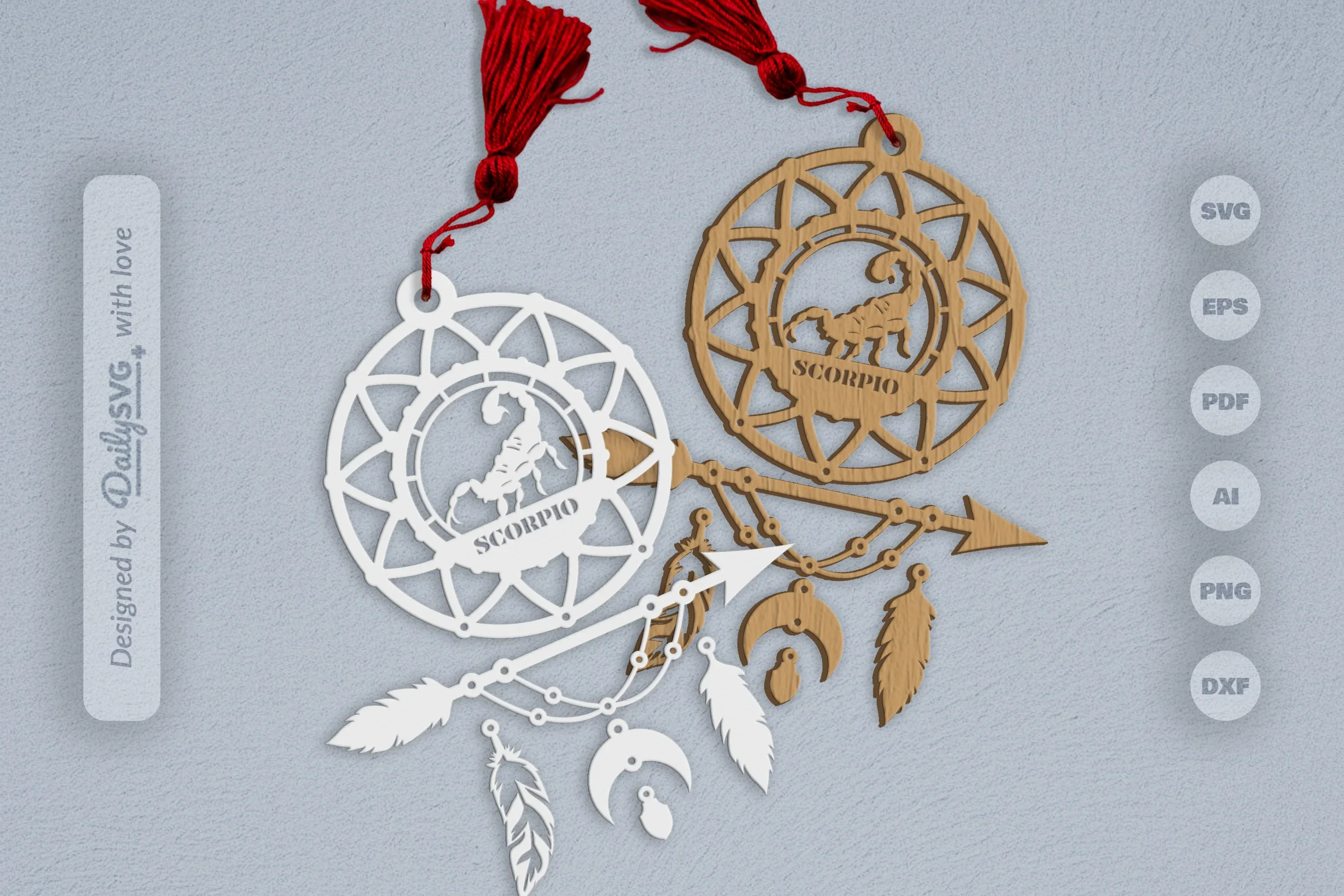 Scorpio Dream Catcher Set SVG Bundle