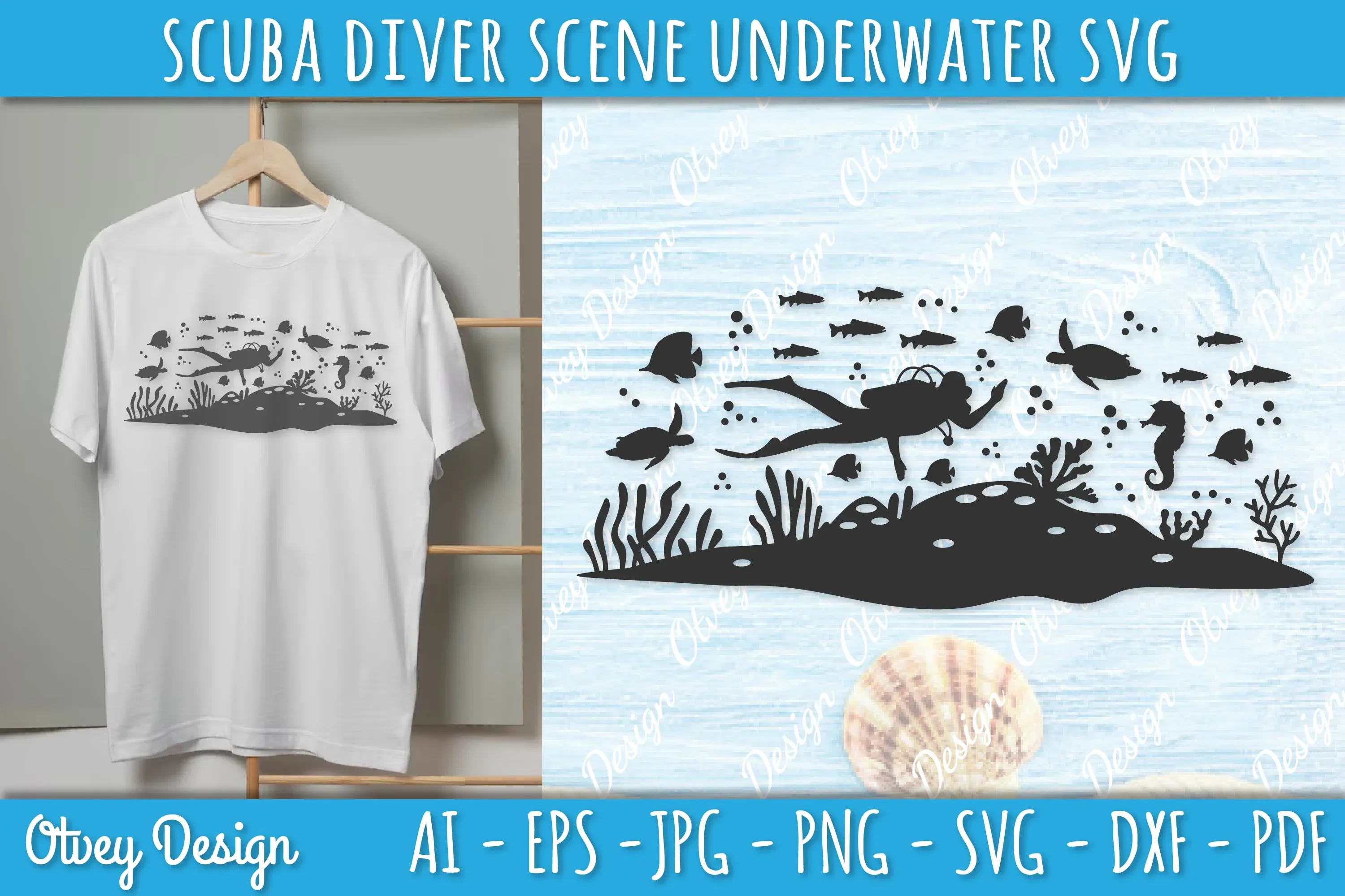 Scuba Diver Underwater World SVG Bundle - Image 2