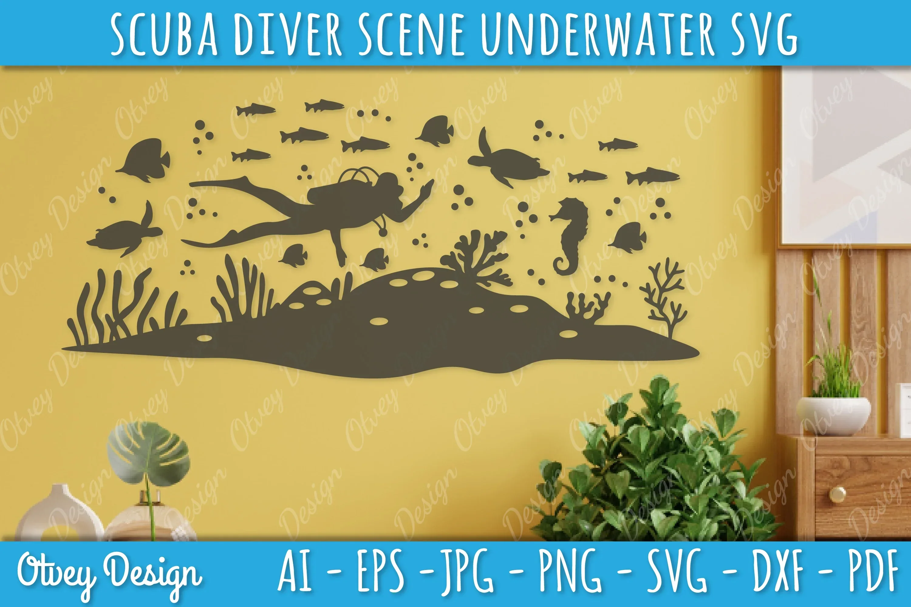 Scuba Diver Underwater World SVG Bundle - Image 4