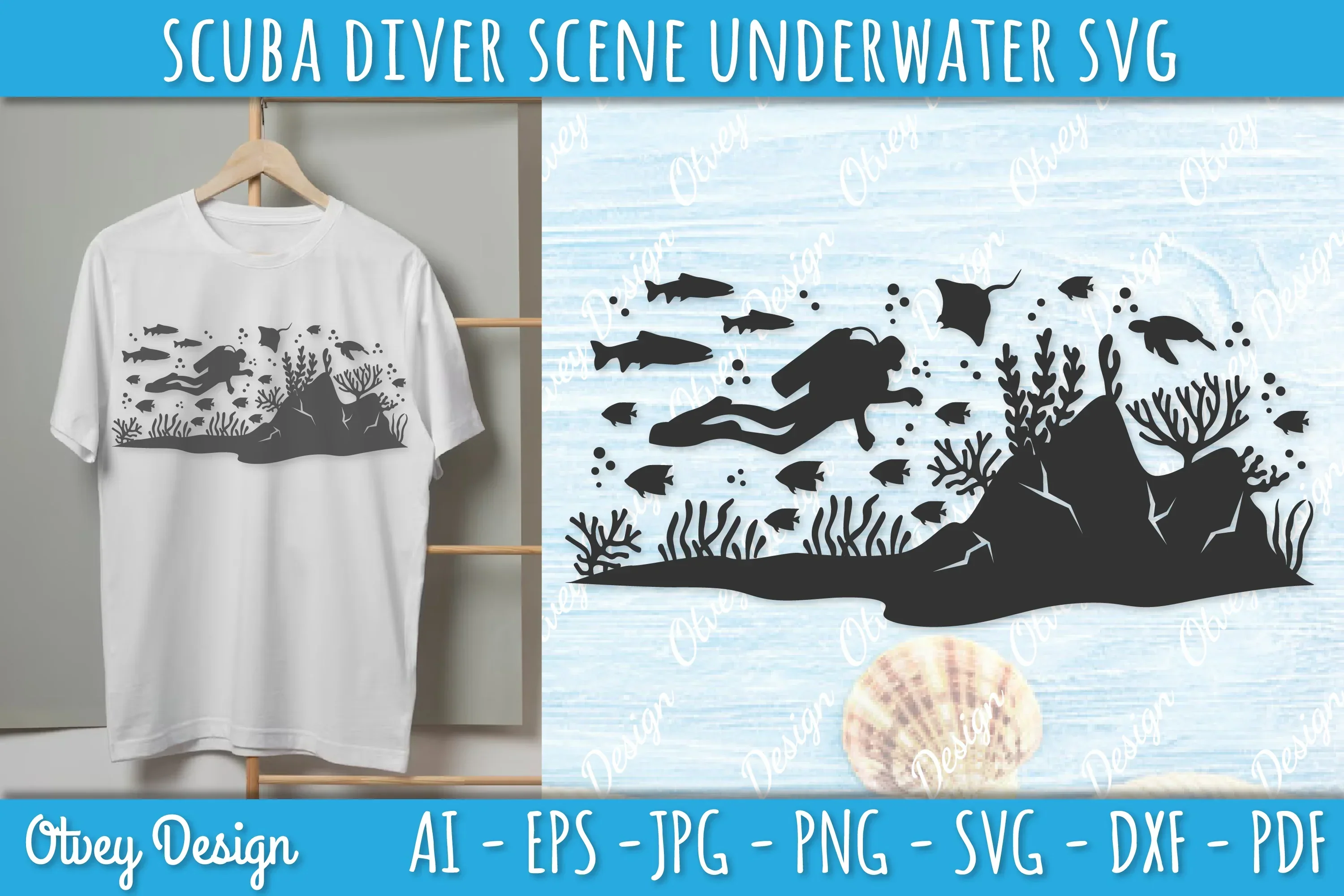 Scuba Diver Underwater World SVG Bundle - Image 2