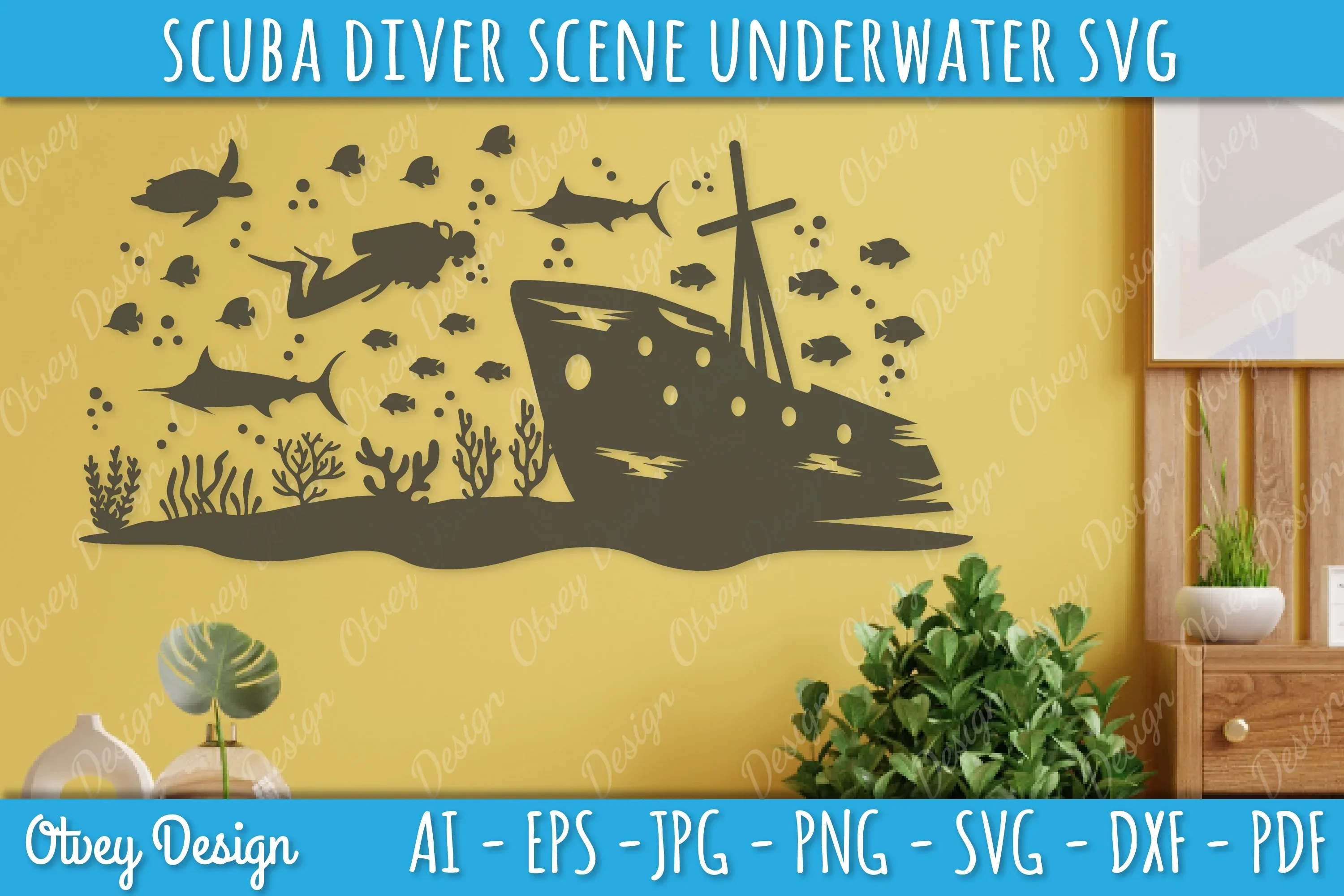 Scuba Diver Underwater World SVG Bundle - Image 4