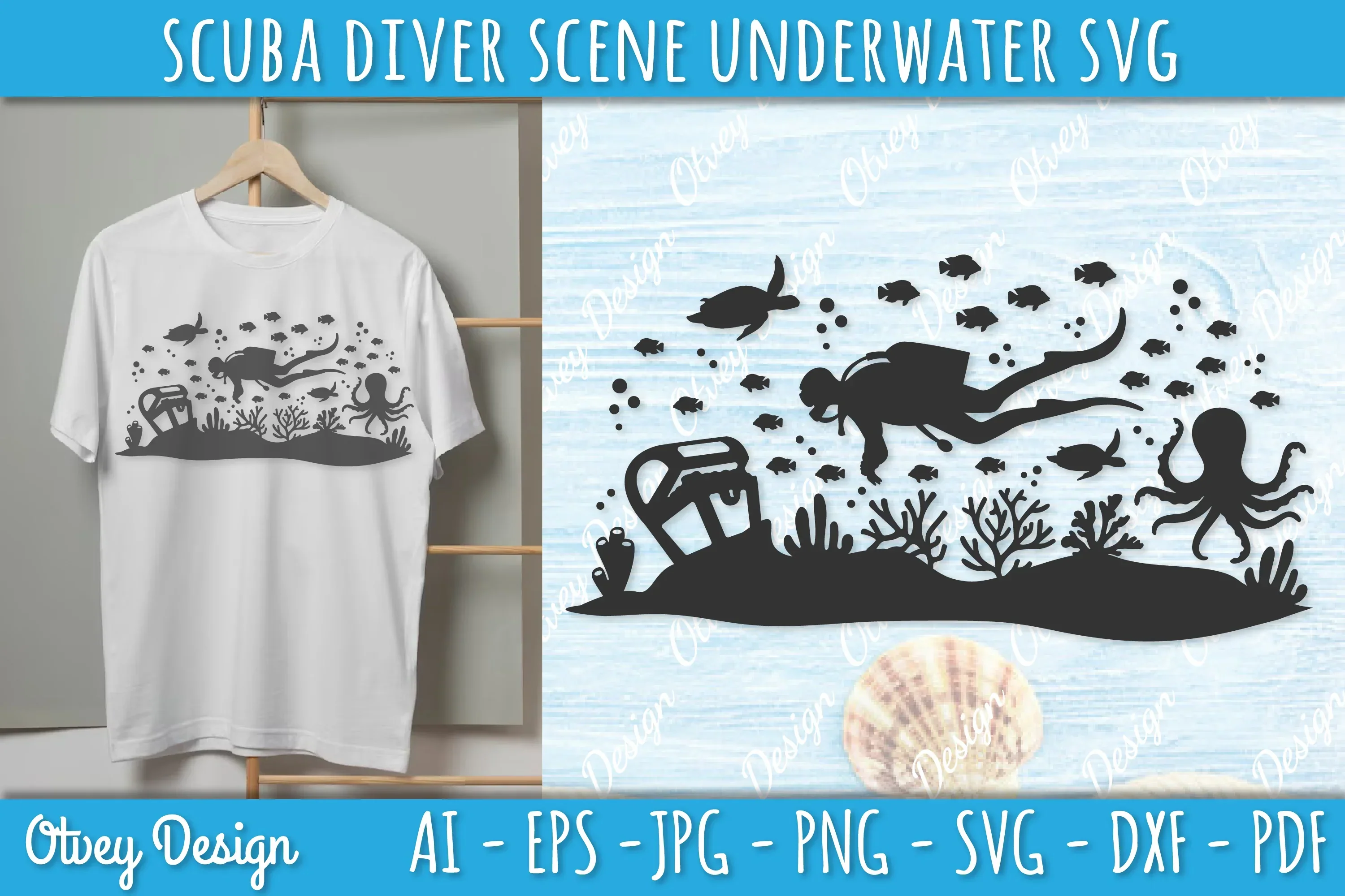Scuba Diver Underwater World SVG Bundle - Image 2