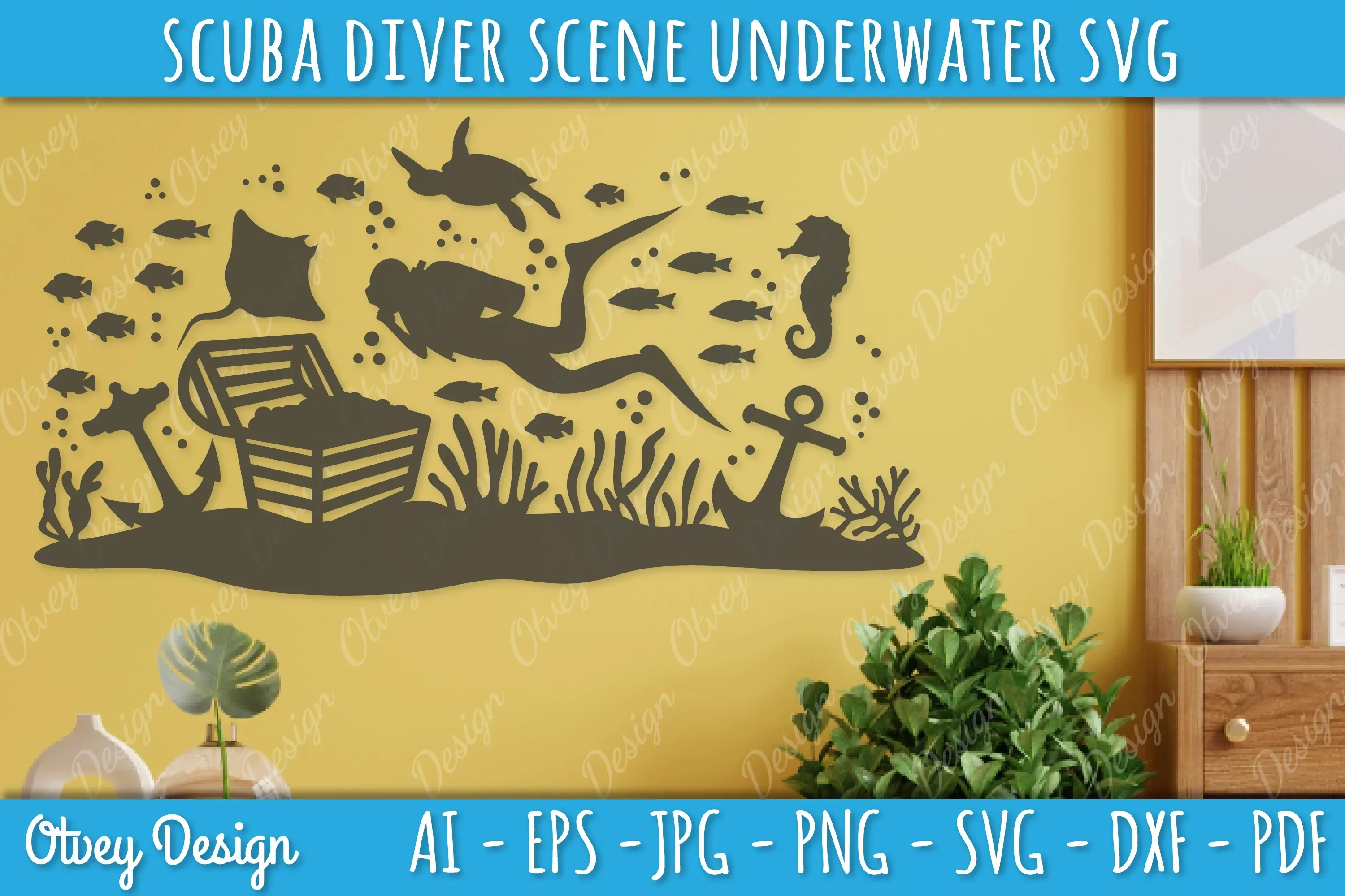 Scuba Diver Underwater World SVG Bundle - Image 4