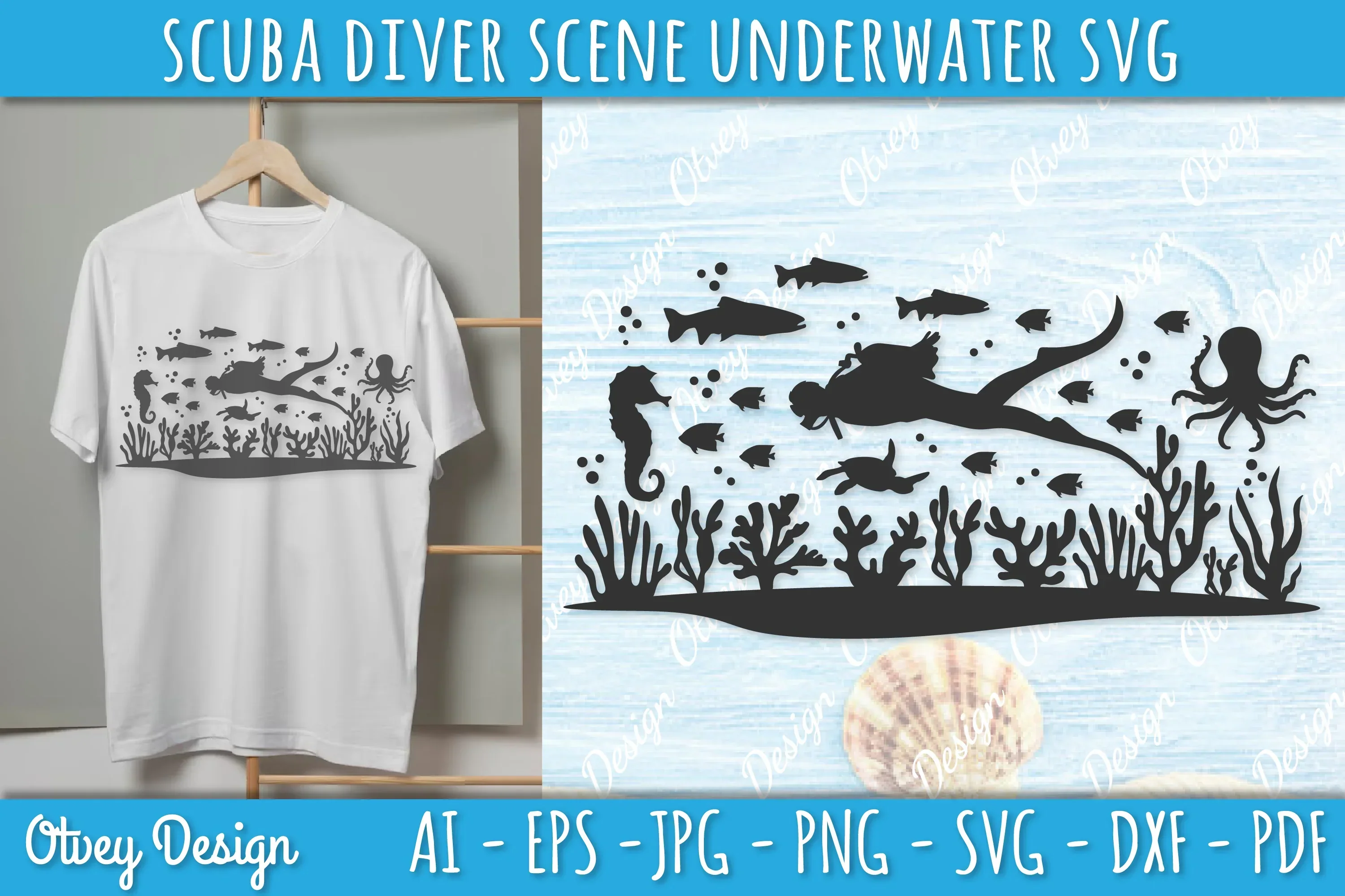 Scuba Diver Underwater World SVG Bundle - Image 2