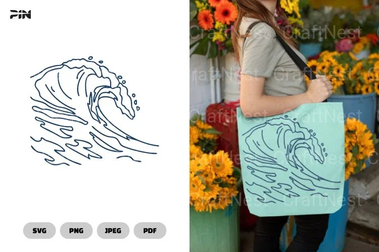 Sea Wave Ocean SVG Bundle