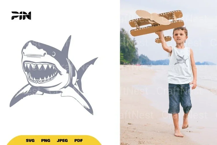 Shark Illustration Clipart Bundle