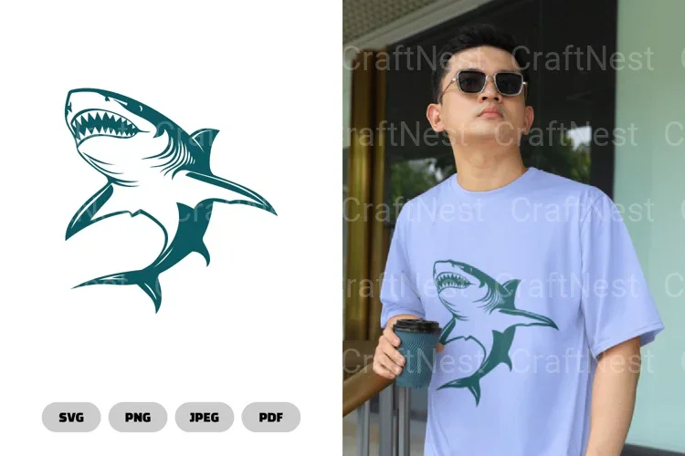 Shark Illustration SVG Bundle
