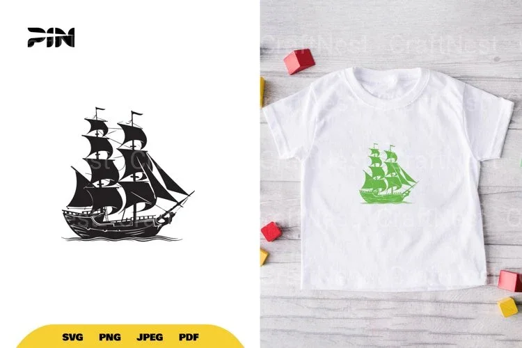 Ship Silhouette SVG Bundle