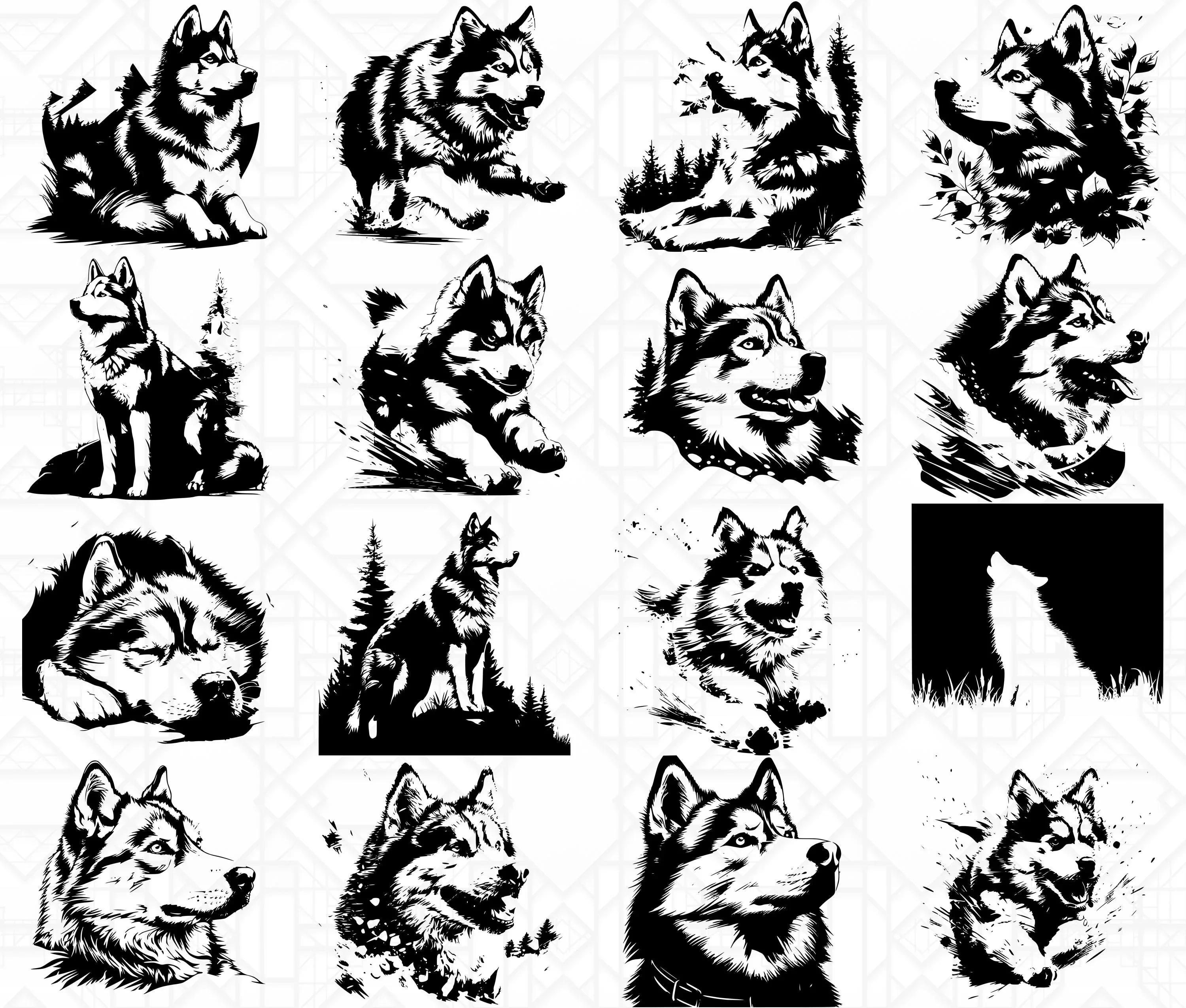 Siberian Husky SVG Bundle - Image 4