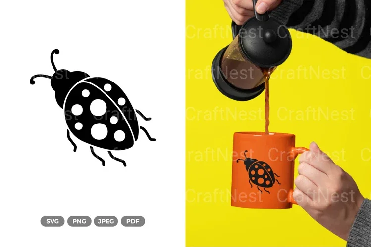 Simple Ladybug Spring SVG Bundle
