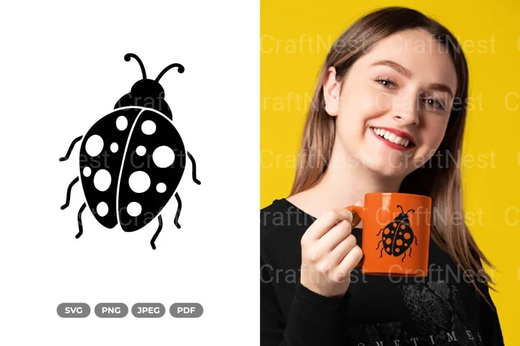 Simple Ladybug Spring SVG Bundle