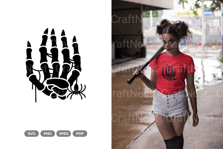 Skeleton Hand Halloween SVG Bundle